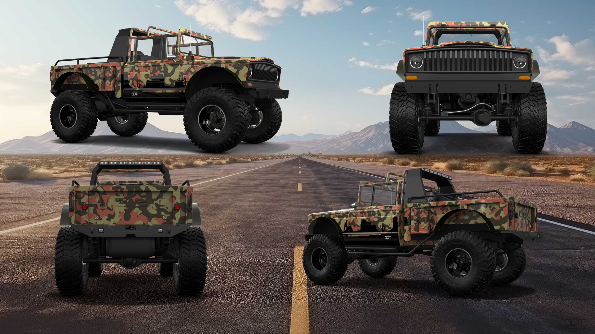 Jeep Kaiser M715 2 Door pickup truck 1968 tuning