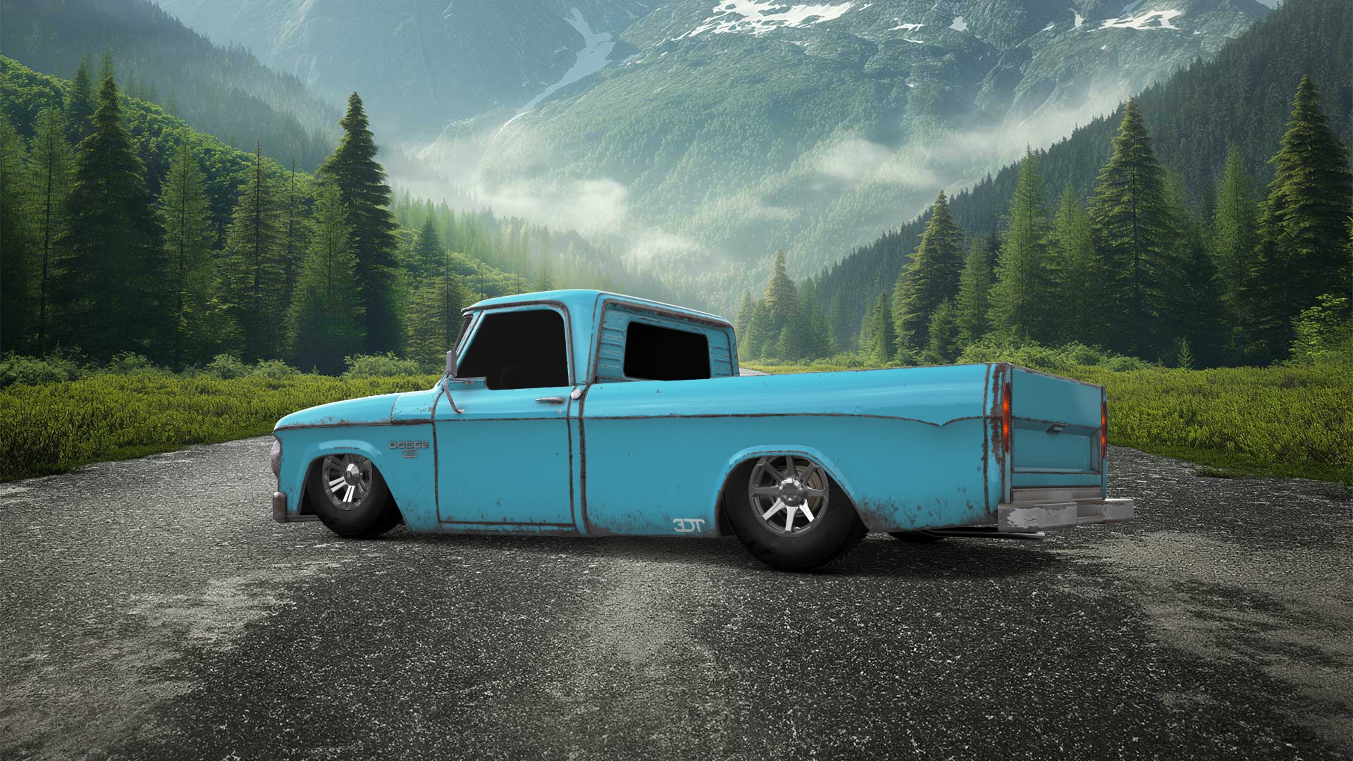 Dodge Power Wagon W200 2 Door pickup truck 1966 tuning