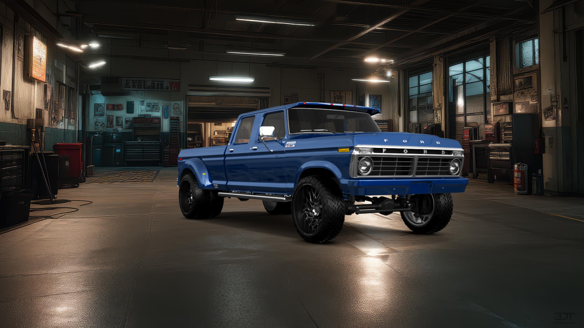 Ford F-350 Dually 4 Door pickup truck 1973