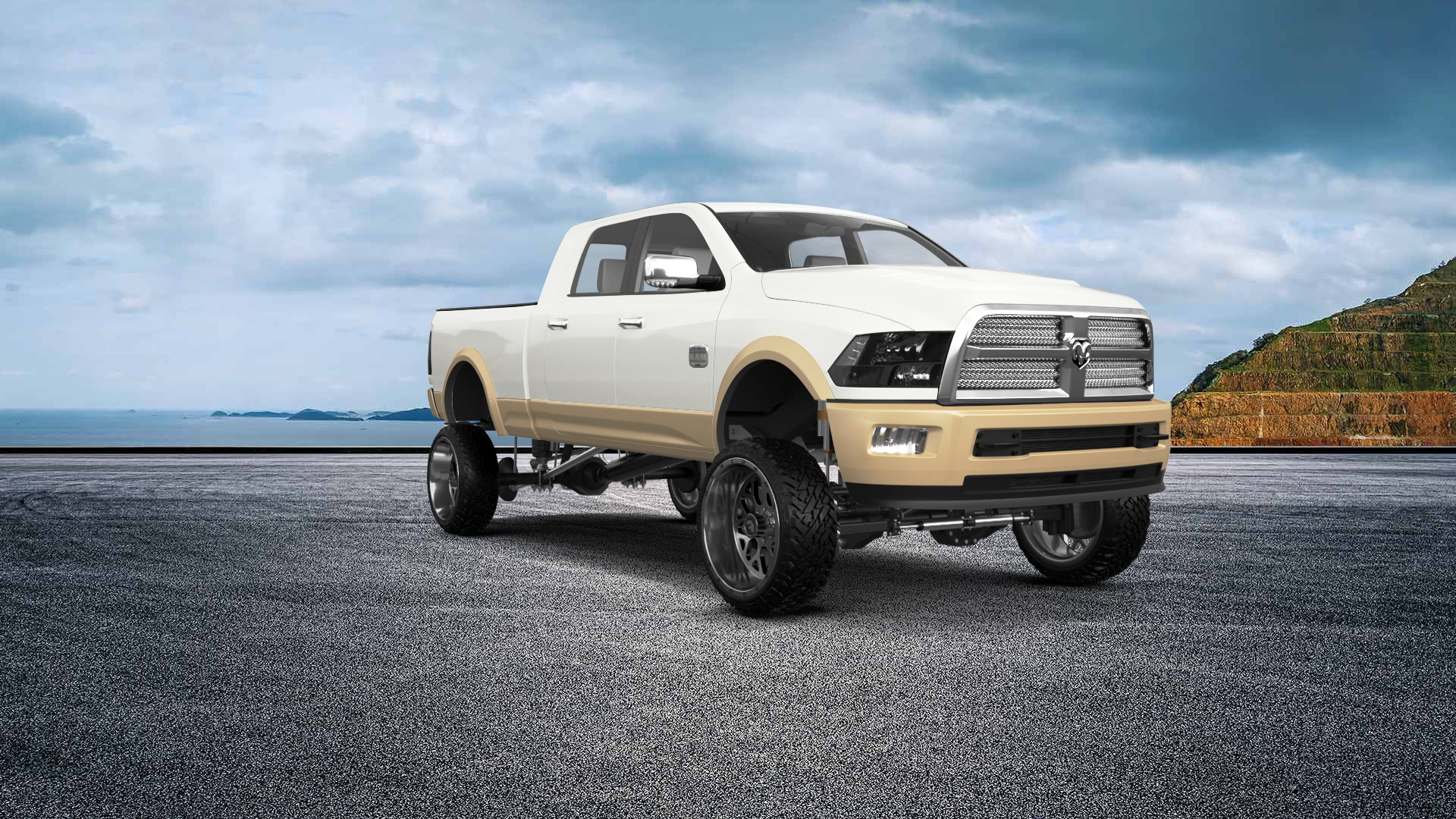 Dodge Ram 2500 Mega Cab 6.4 ft box 4 Door pickup truck 2010 tuning