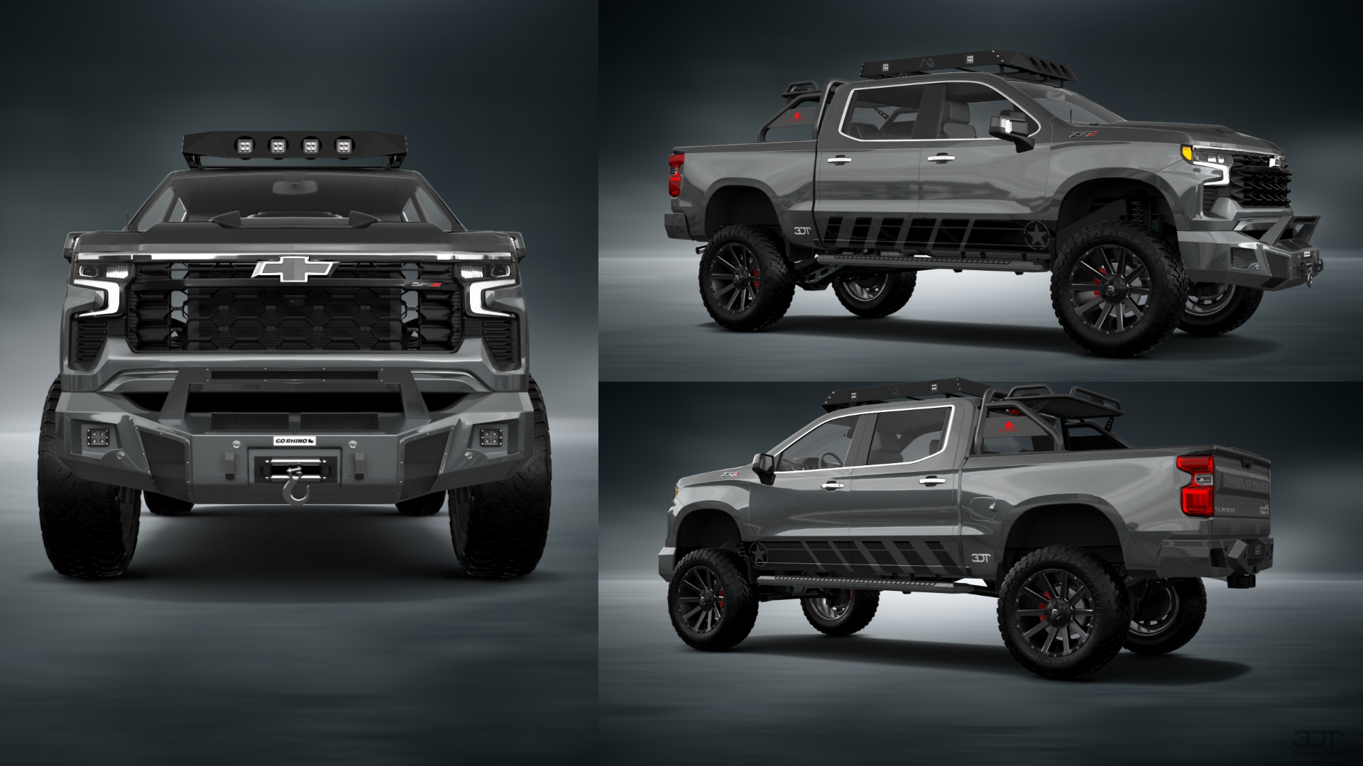 Chevrolet Silverado 1500 Crew Cab 5.8 ft box 4 Door pickup truck 2023 tuning