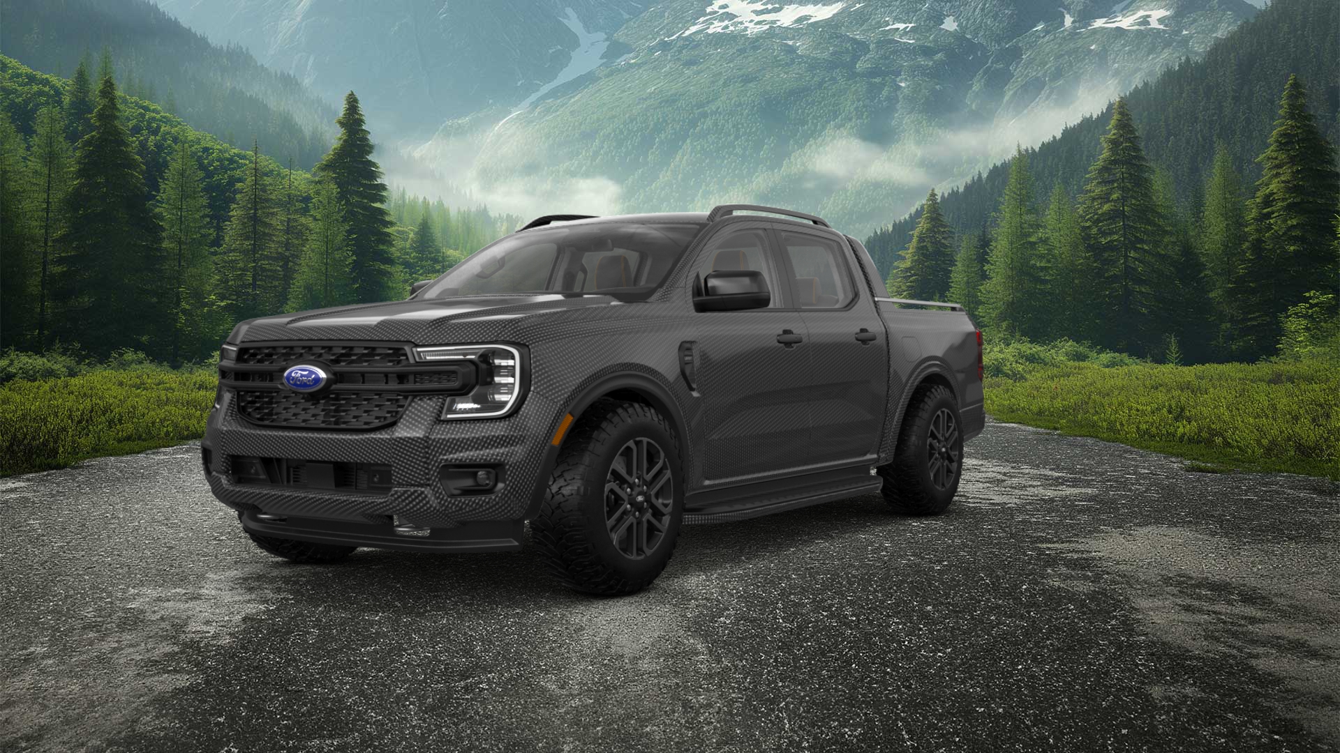 Ford Ranger 4 Door pickup truck 2022 tuning