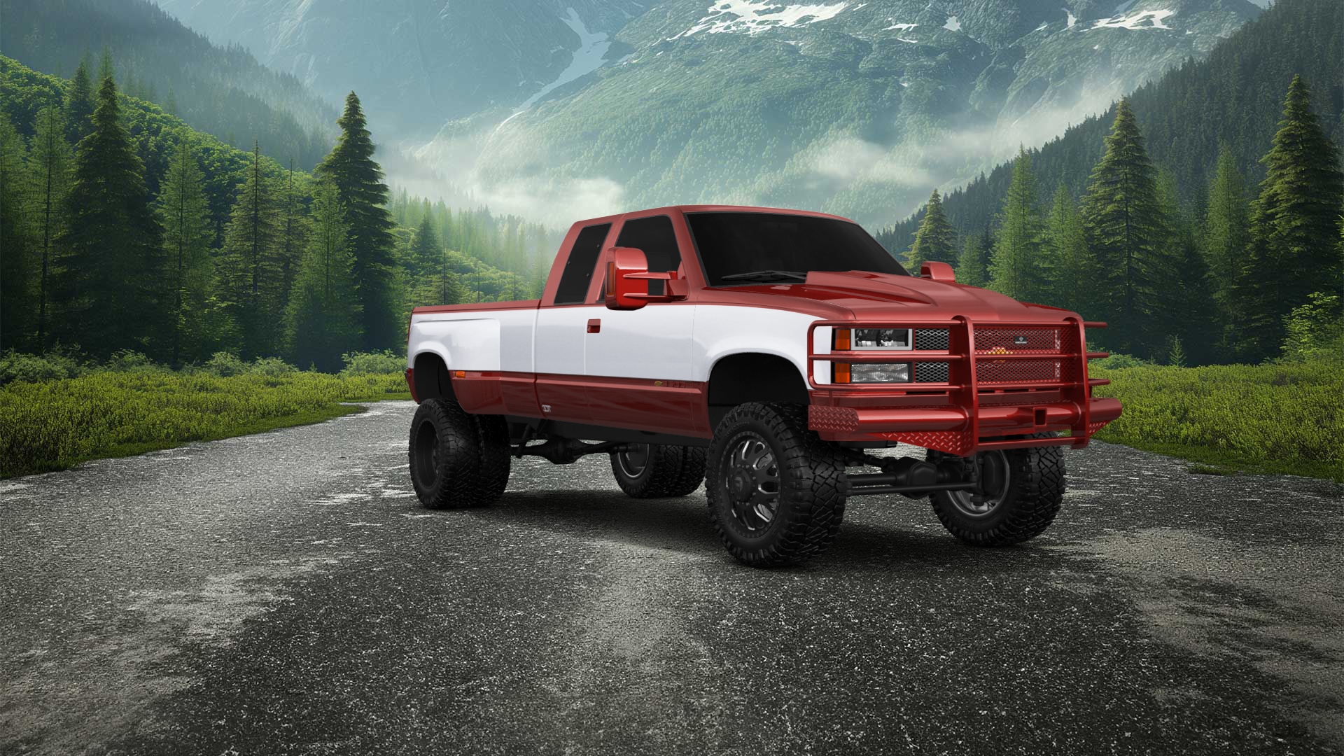 Chevrolet K3500 Extended Cab Pickup Truck 1988