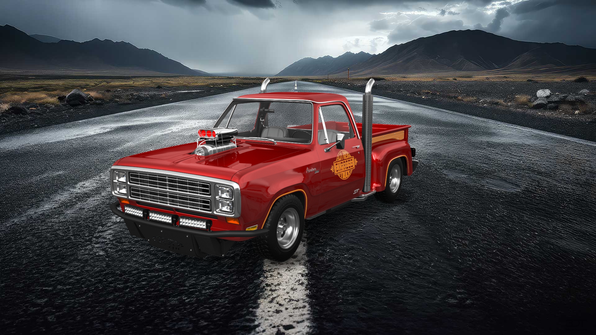 Dodge Lil Red Express 2 Door pickup truck 1979 tuning