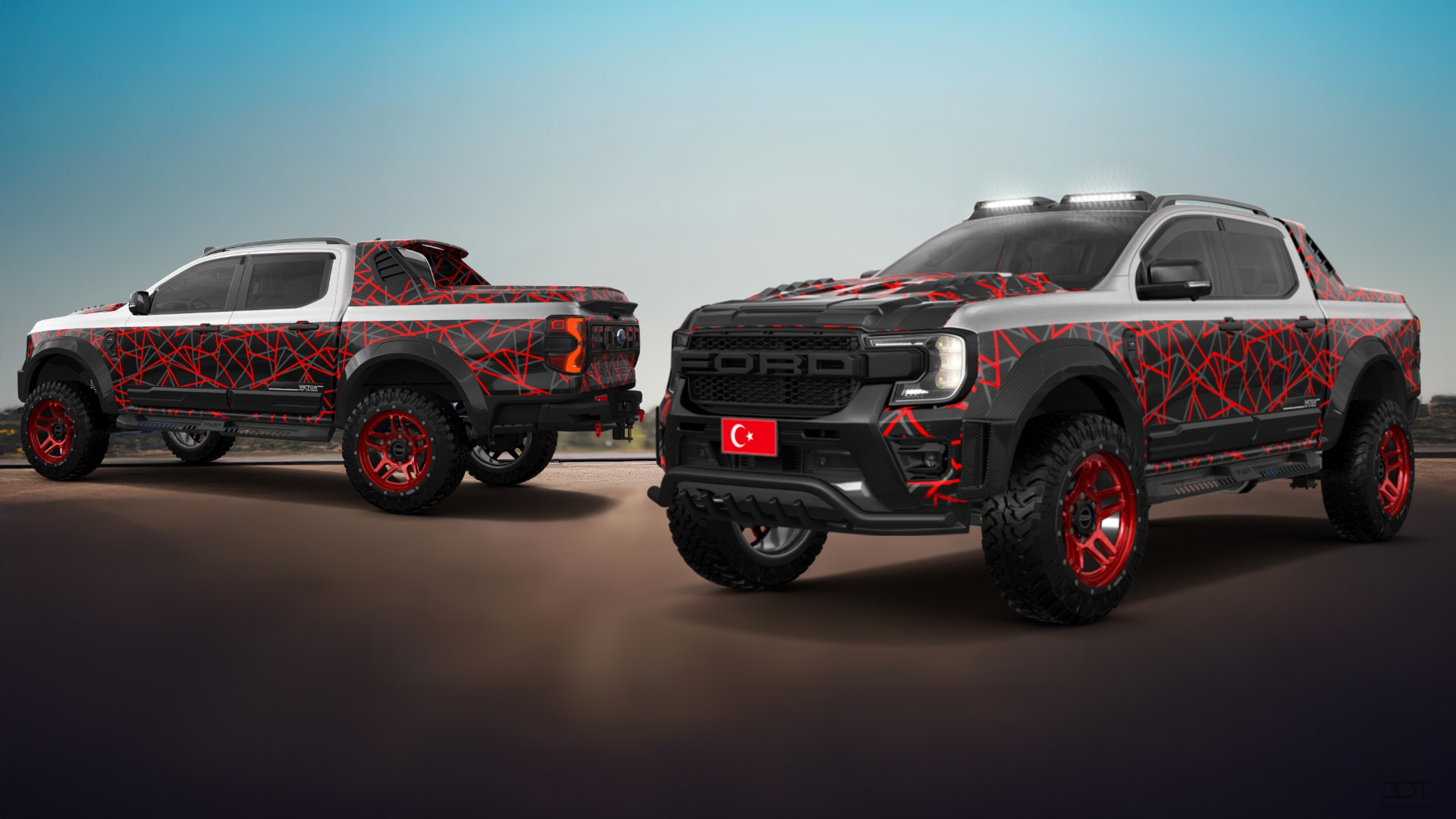 Ford Ranger 4 Door pickup truck 2022 tuning