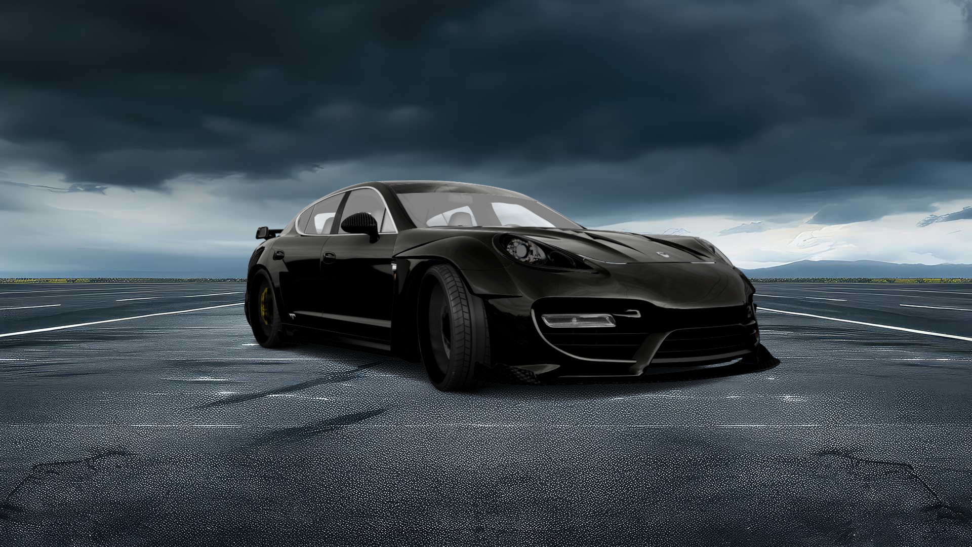 Porsche Panamera 4 door fastback saloon 2011 Images