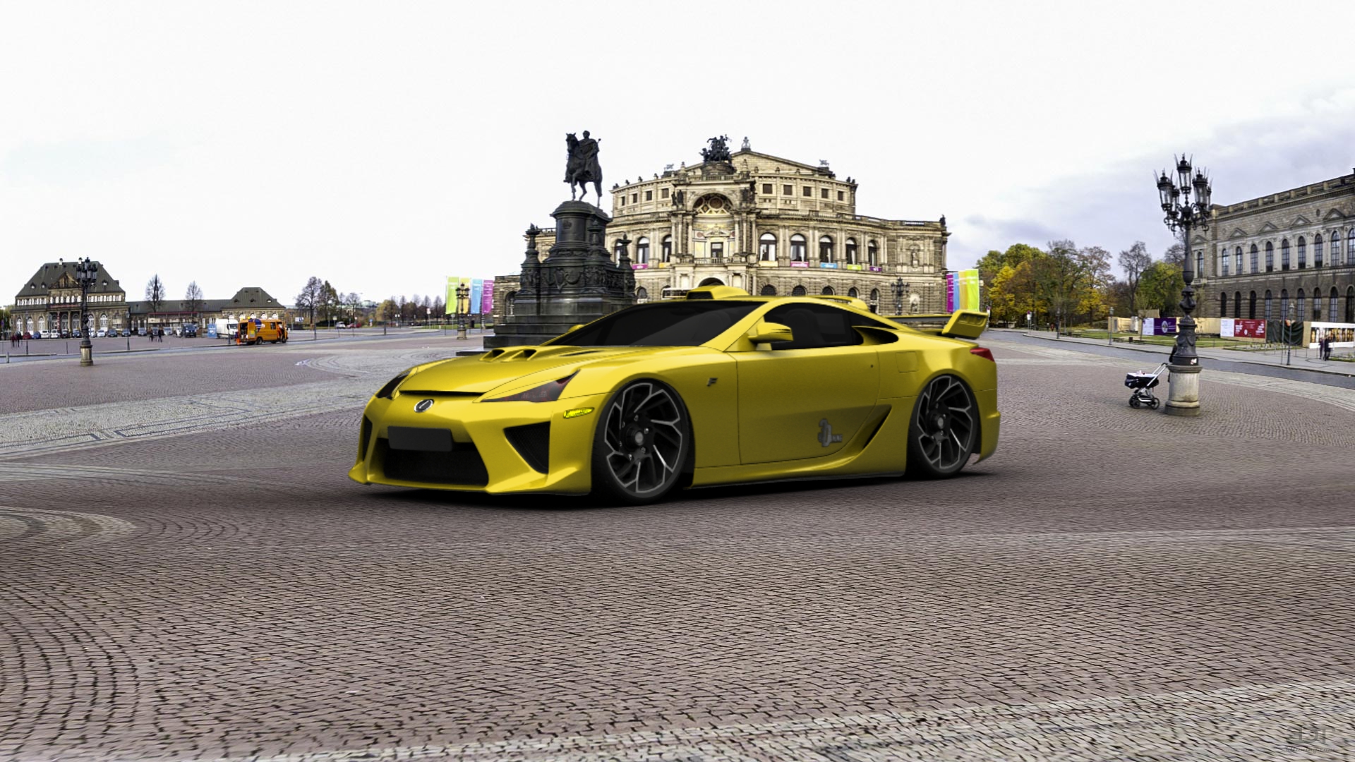 lexus lfa wallpaper yellow