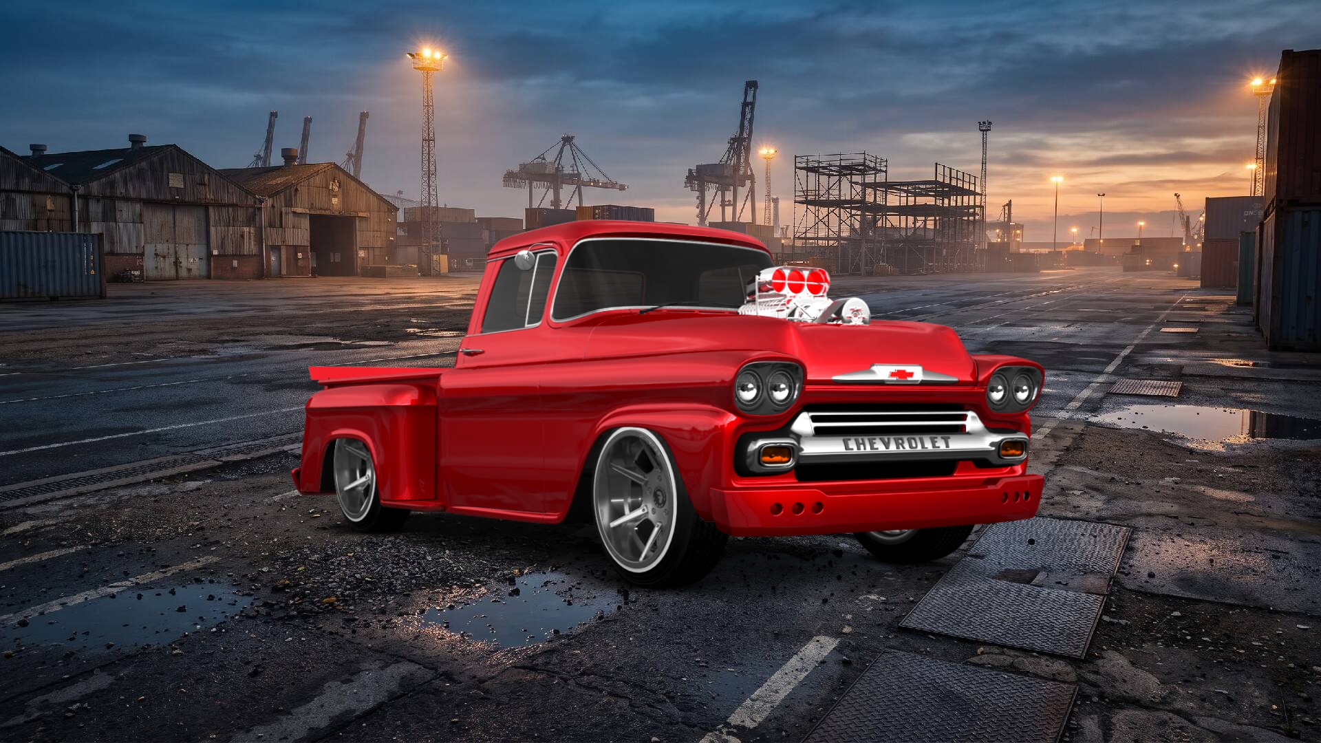 Old Chevy Drag Truck