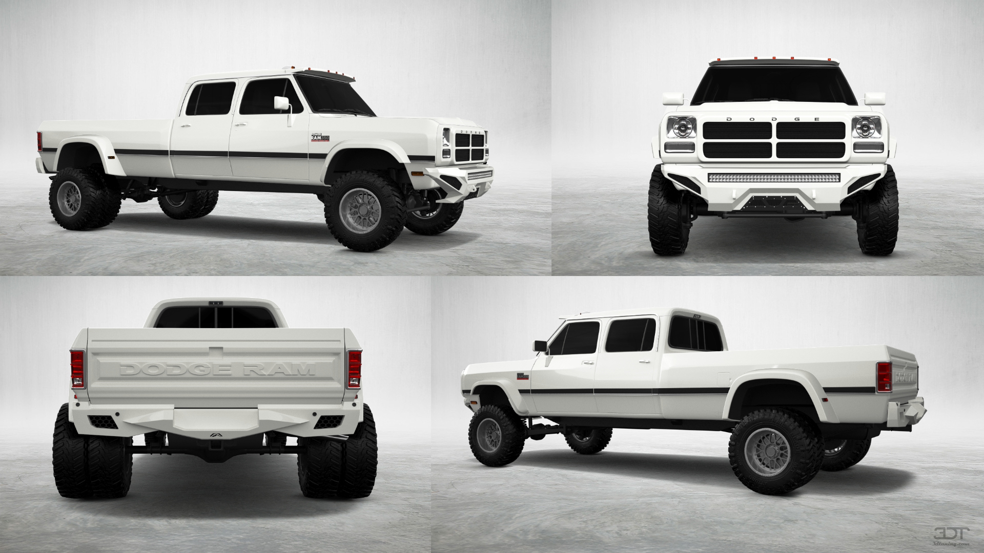 Dodge Ram 350 4 Door pickup truck 1991 tuning