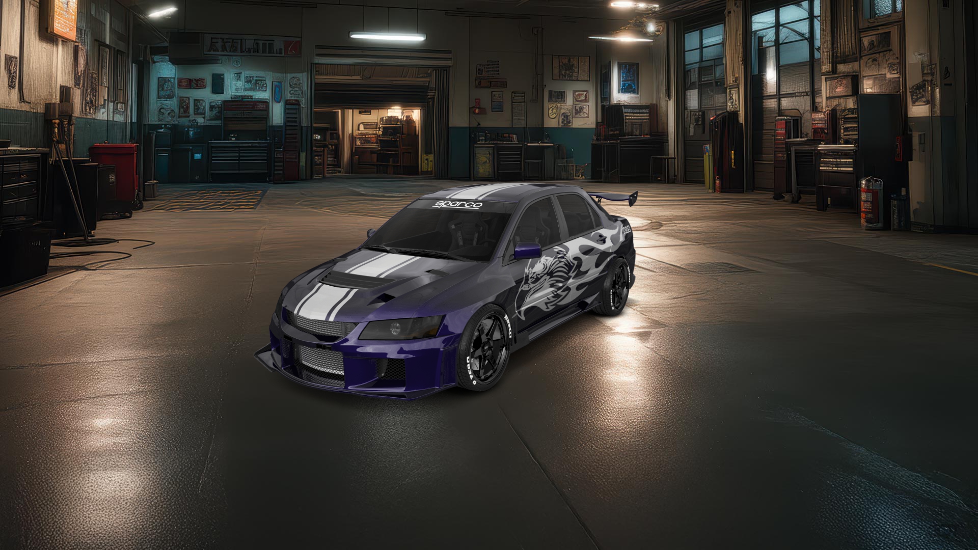 Mitsubishi Lancer Evo IX 4 Door Saloon 2005 tuning