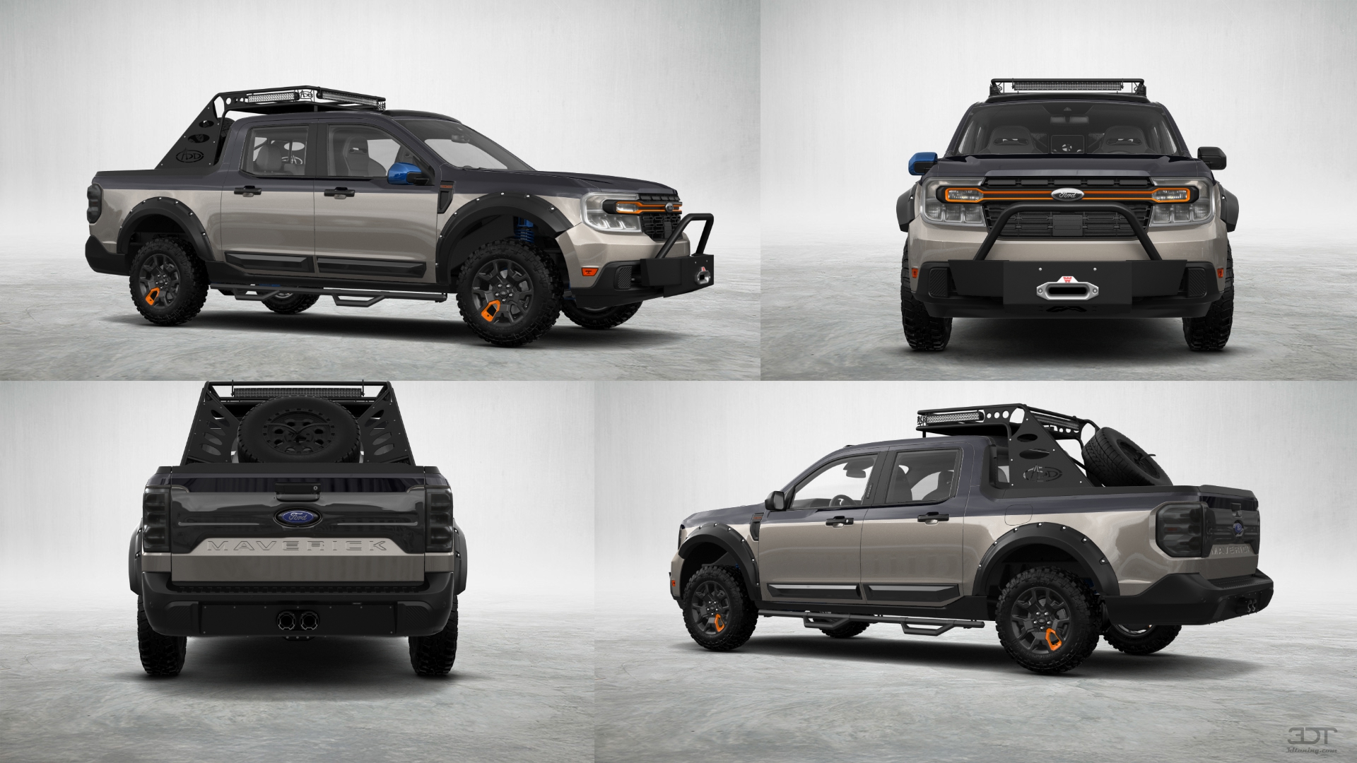 Ford Maverick 4 Door pickup truck 2022 tuning