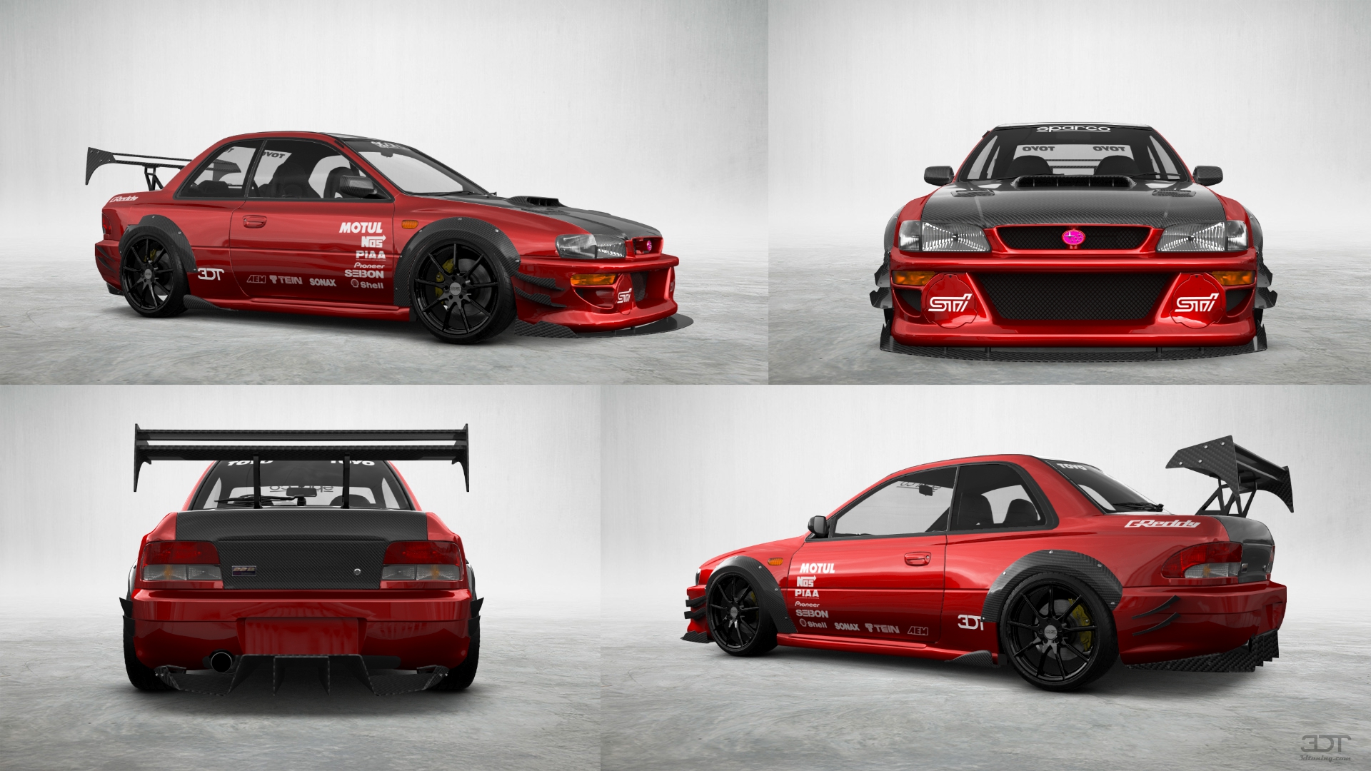 Subaru Impreza WRX STI 22B 2 Door Coupe 2000 tuning