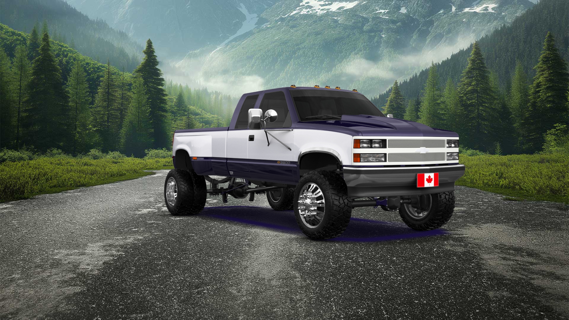Chevrolet K3500 Extended Cab Pickup Truck 1988