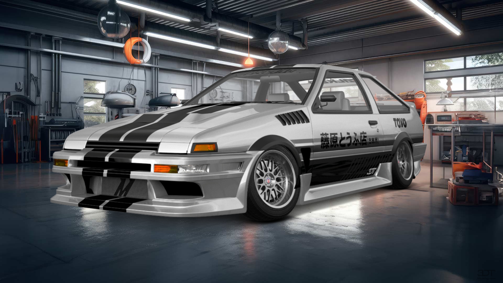 Toyota AE86 3 Door Hatchback 1985 tuning