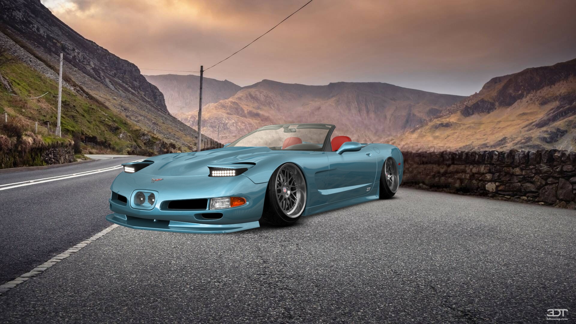 Elegantes Corvette C5 Tuning Fotosnull