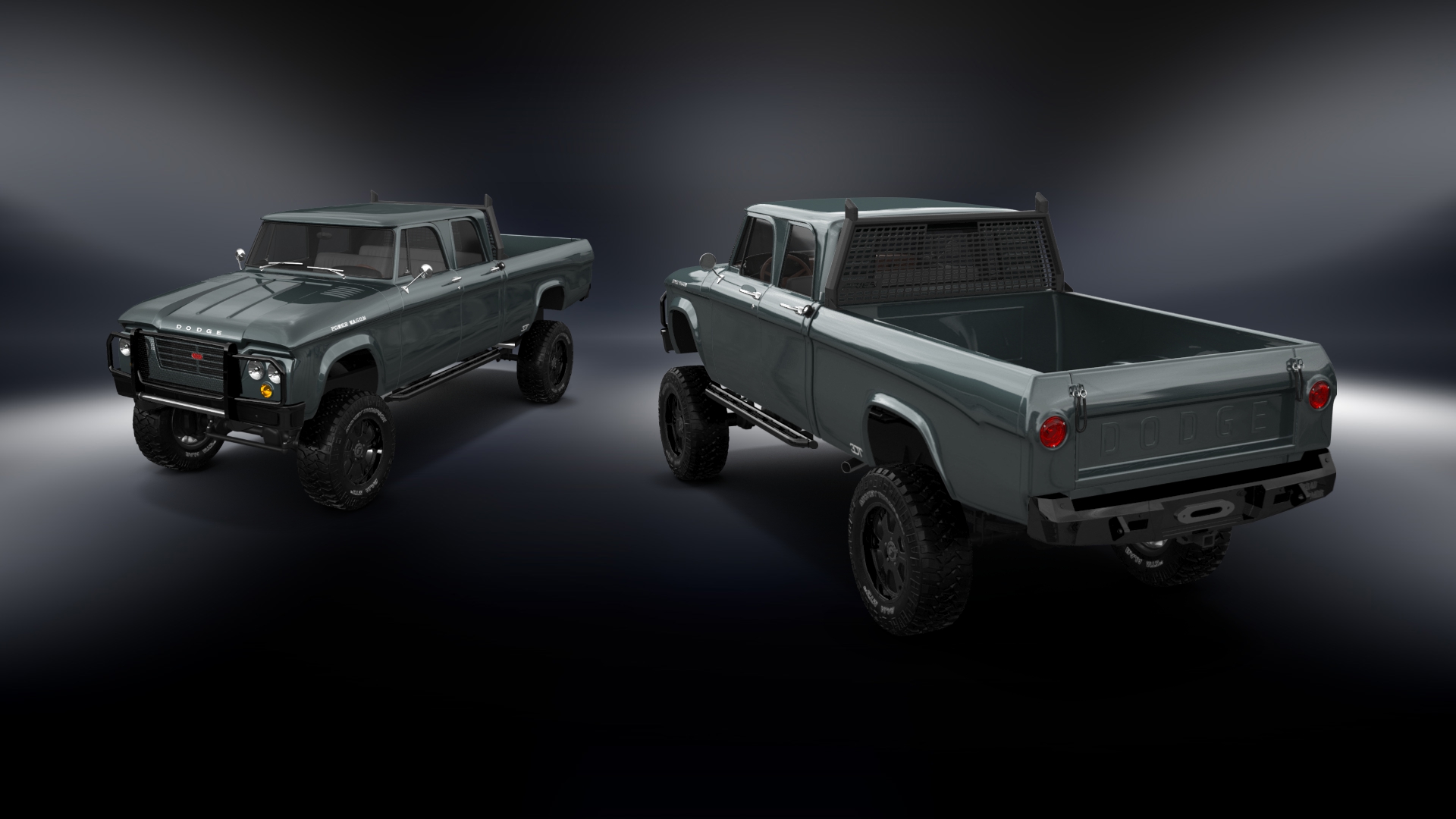 Dodge Power Wagon 4 Door pickup truck 1964 tuning