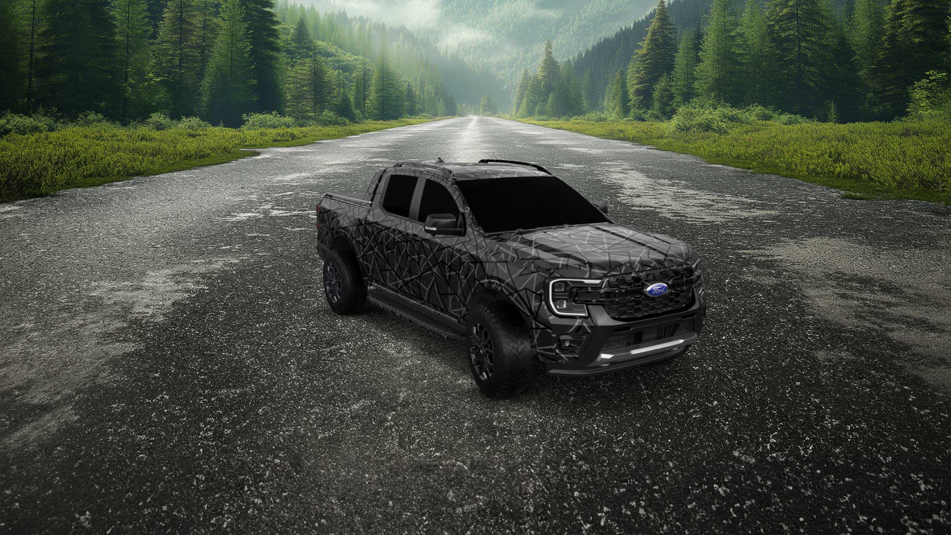 Ford Ranger 4 Door pickup truck 2022 tuning