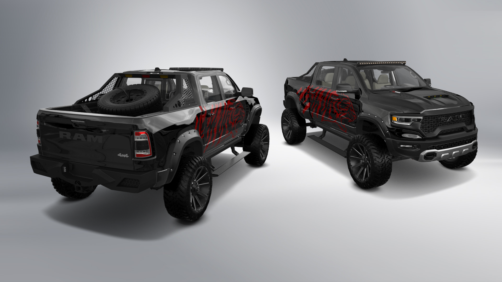 Dodge Ram 1500 TRX 4 Door pickup truck 2021 tuning