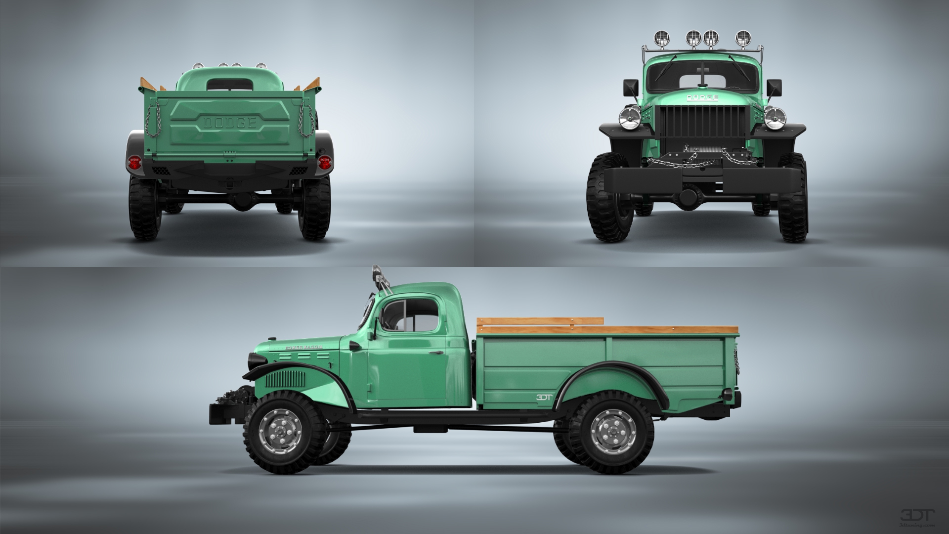 Dodge Power Wagon 2 Door pickup truck 1947 tuning