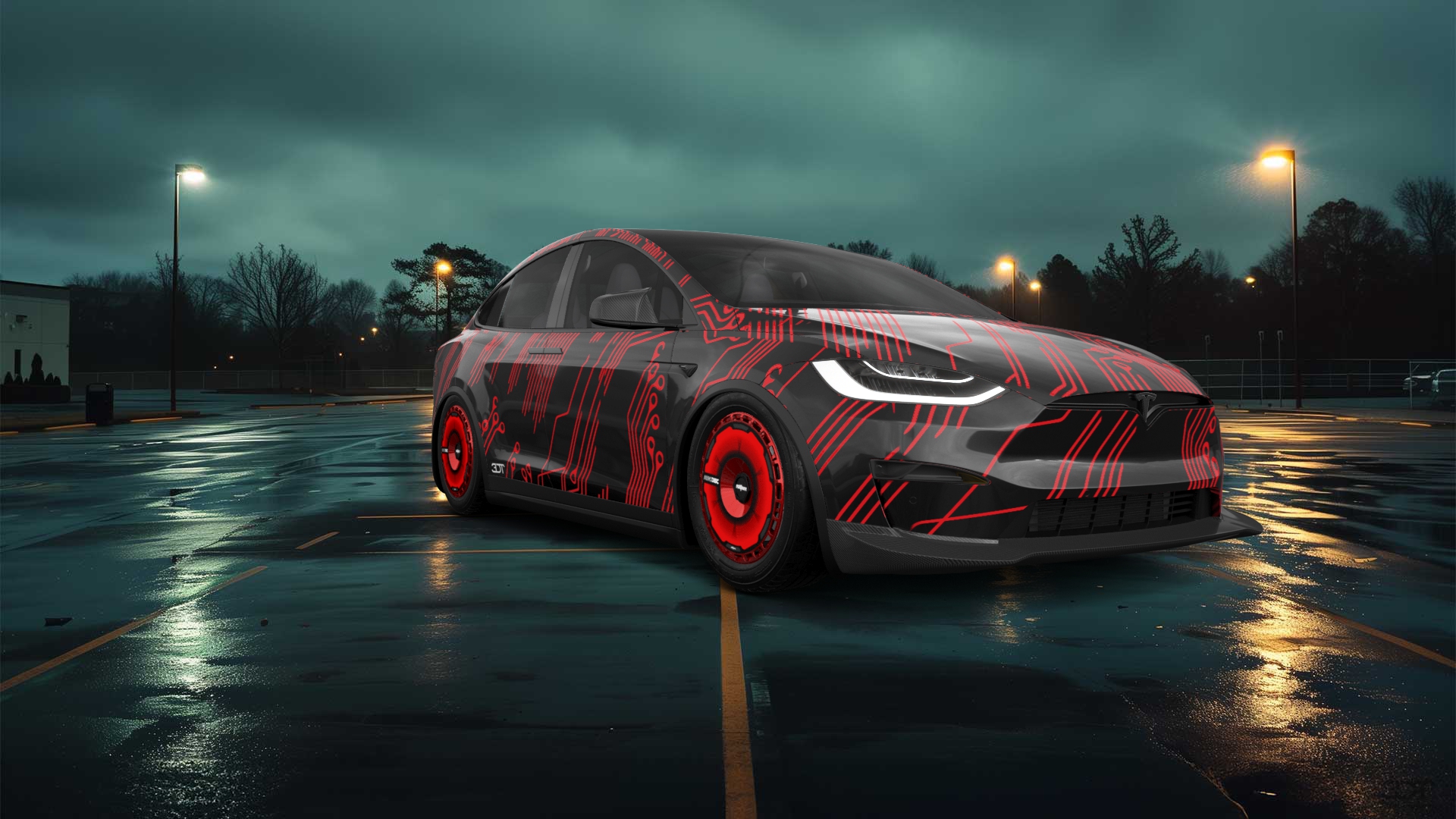 Tesla Model X 5 Door SUV 2024 tuning