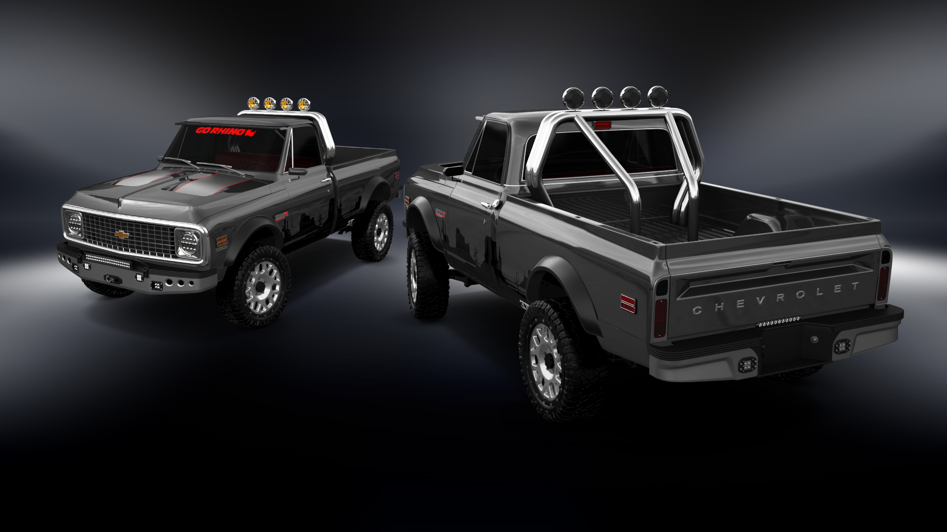 Chevrolet C-10 Cheyenne 2 Door pickup truck 1972 tuning