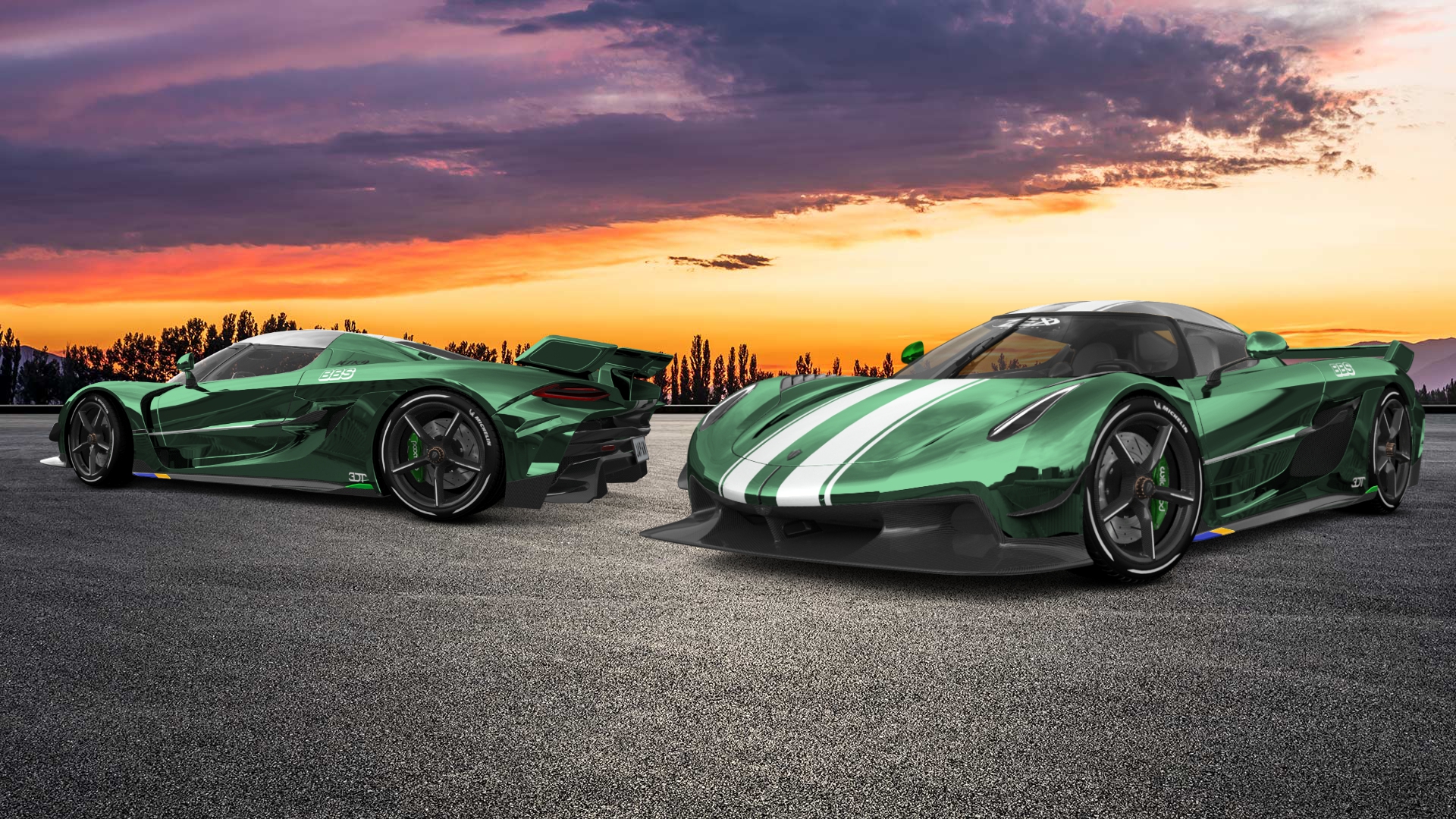 Koenigsegg Jesko 2 door targa top 2020 tuning