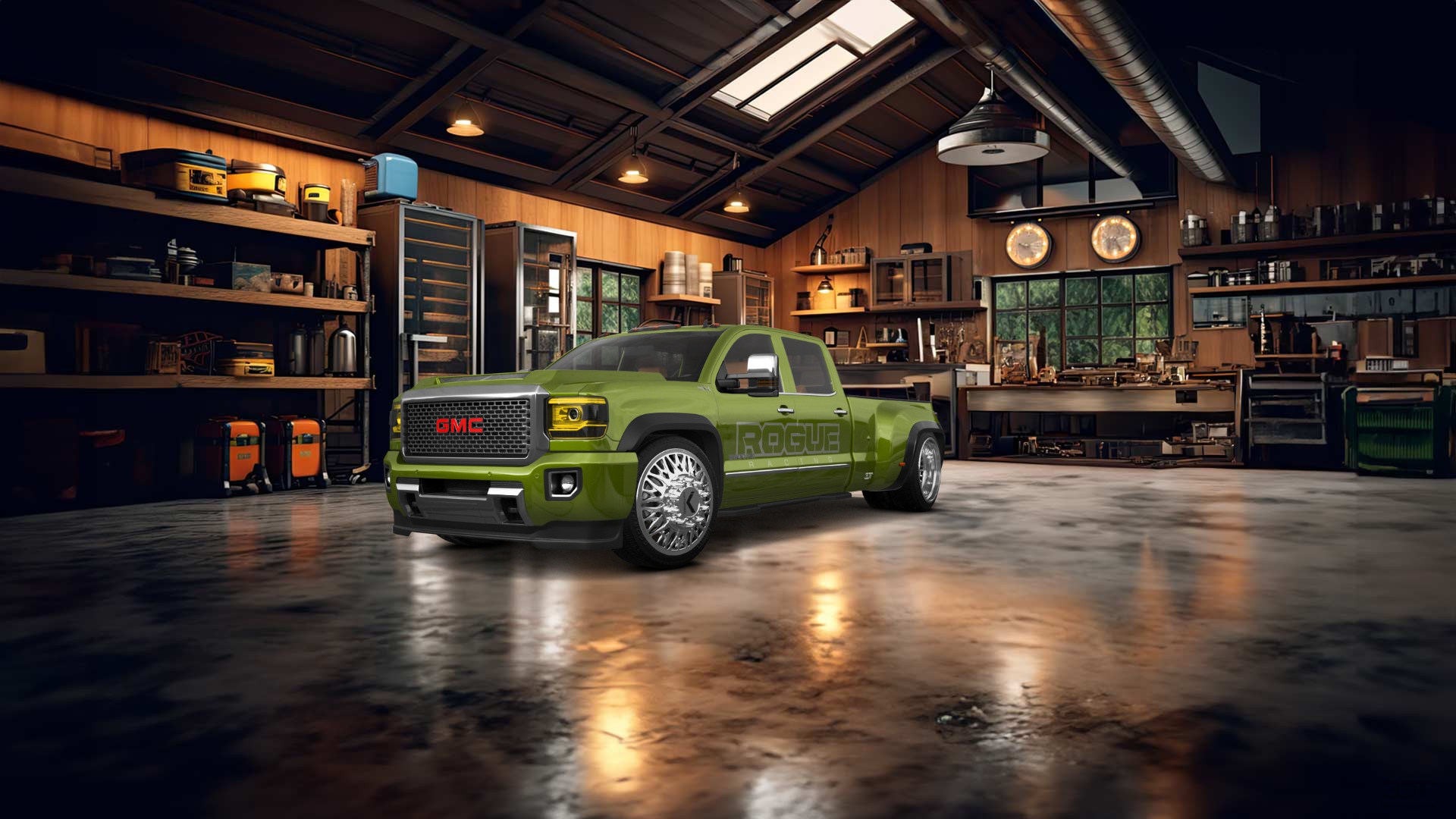 GMC Sierra 3500 HD Crew Cab 4 Door pickup truck 2015 tuning