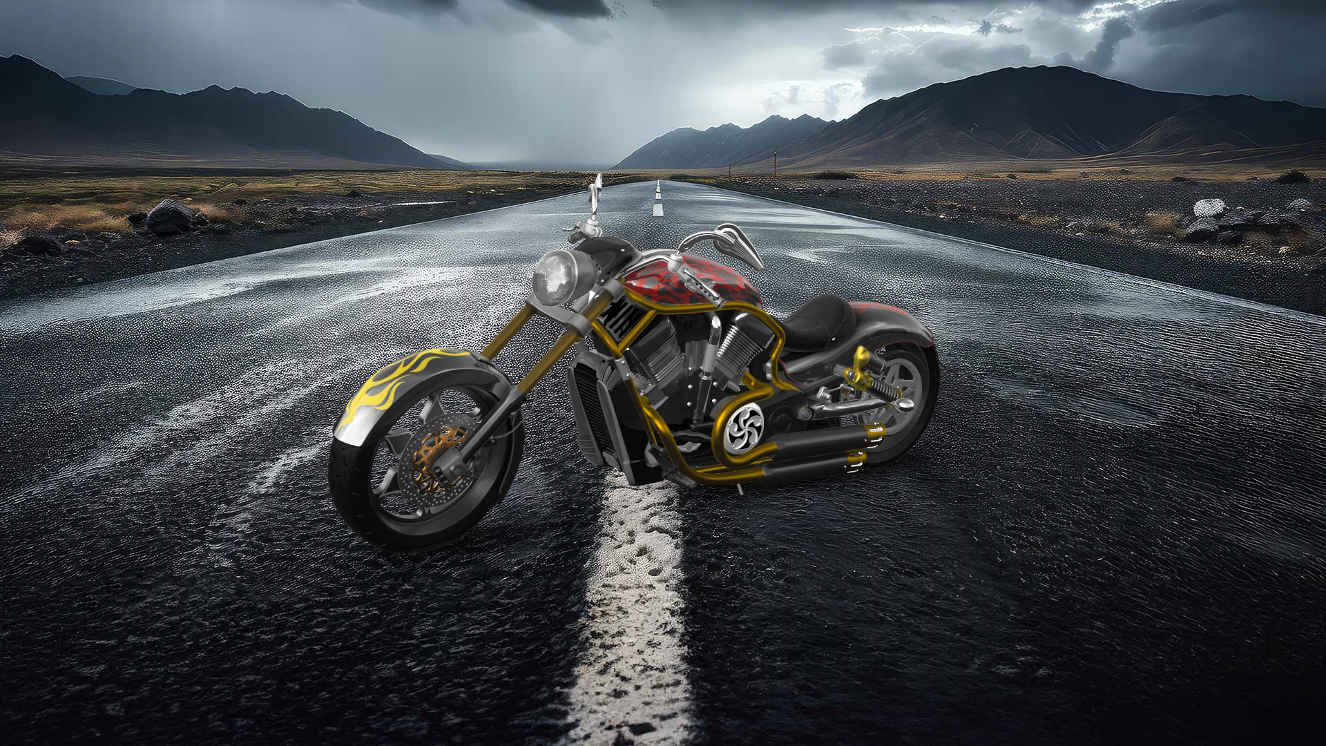 Harley-Davidson Custom Chopper Cruiser 2011