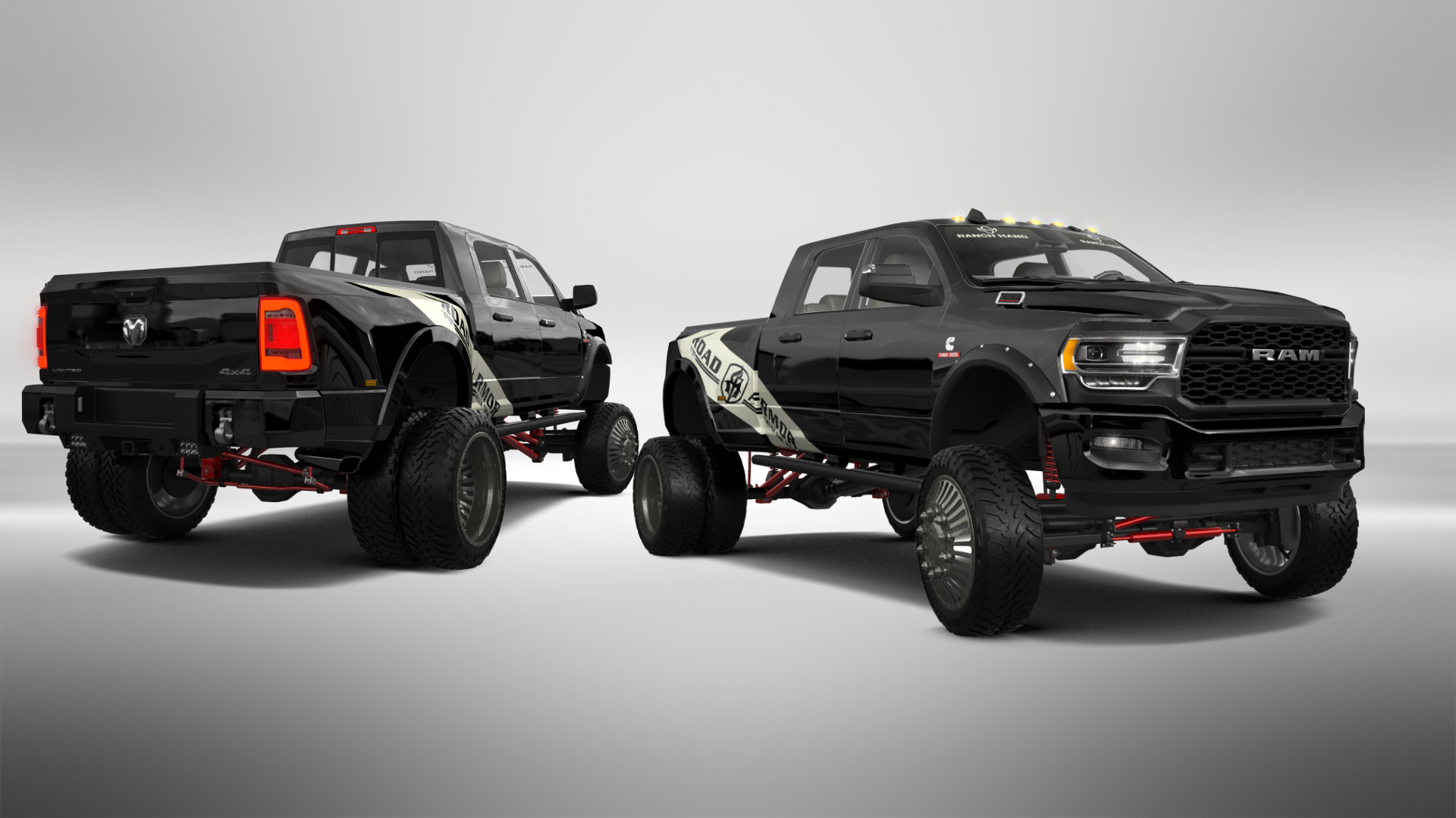 Dodge Ram 3500 4 Door pickup truck 2020 tuning