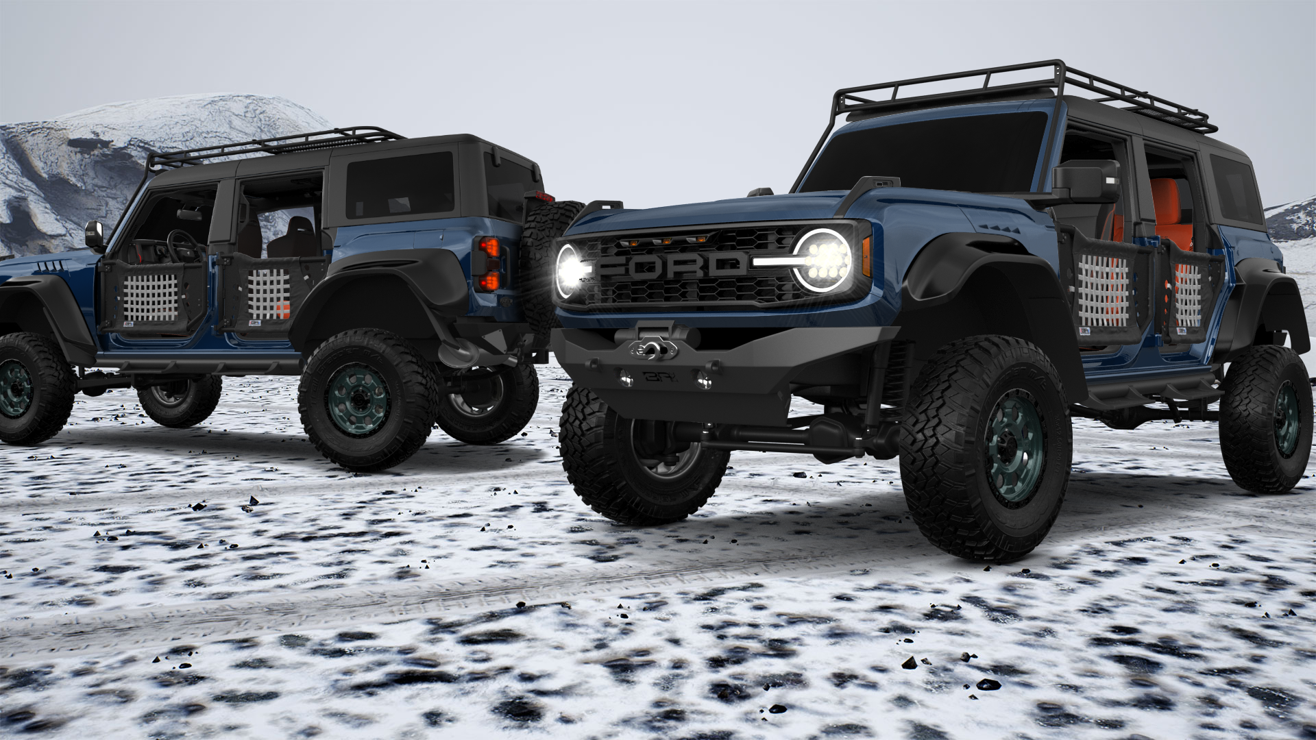 Ford Bronco Raptor 4 Door pickup truck 2022 tuning