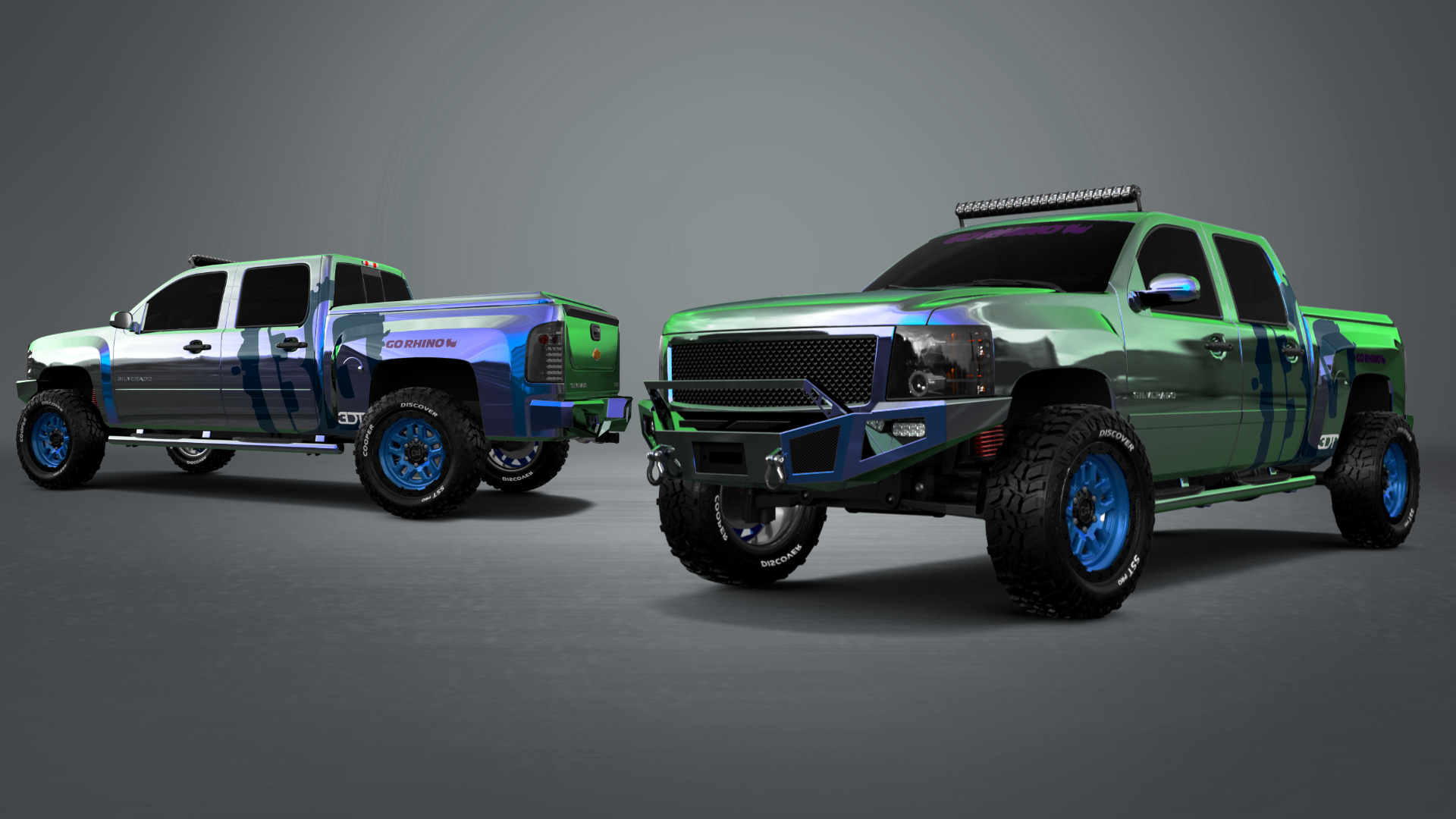 Chevrolet Silverado 1500 Crew Cab 4 Door pickup truck 2007 tuning