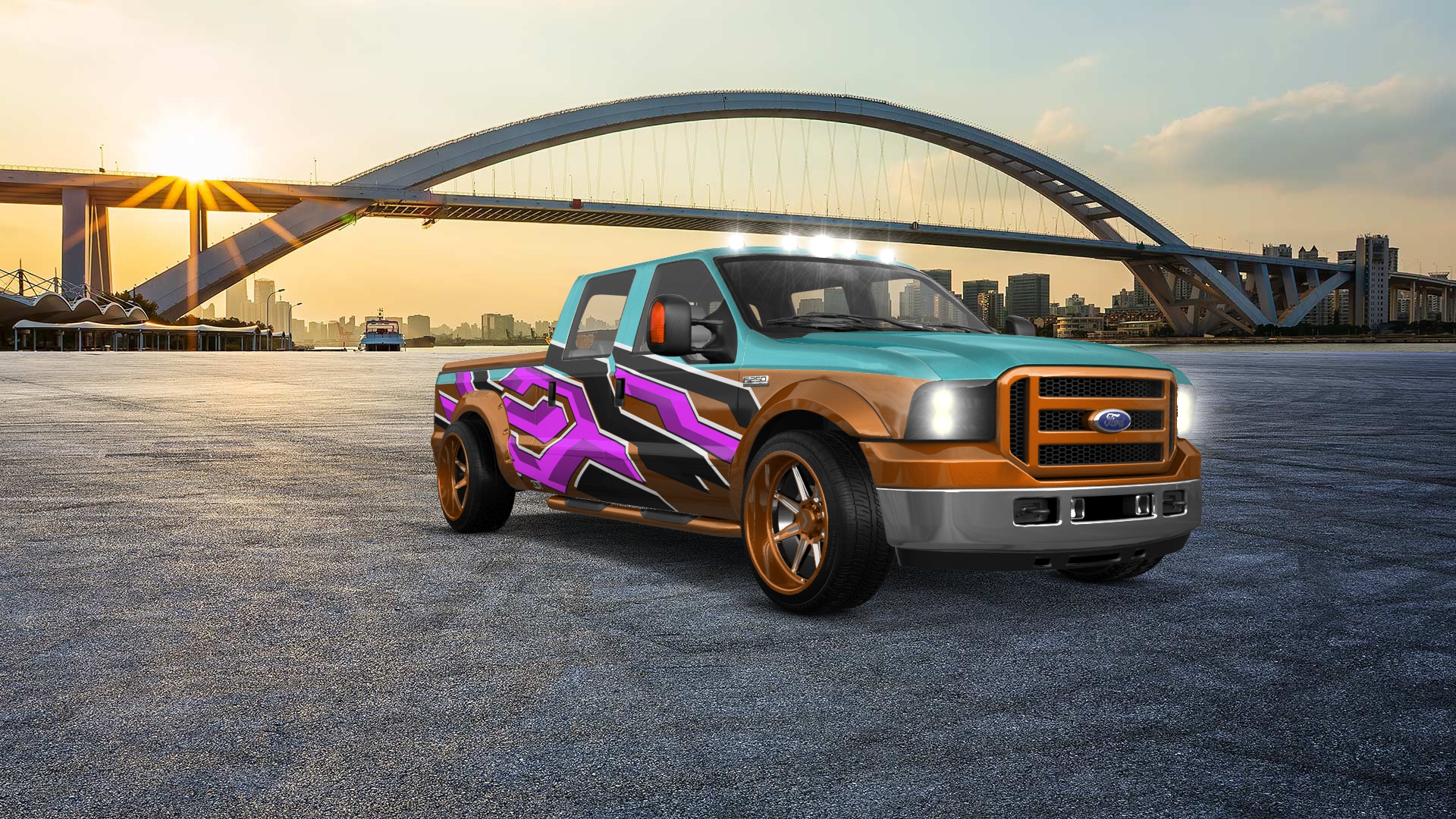 Ford F-250 Crew Cab 4 Door pickup truck 1999 tuning