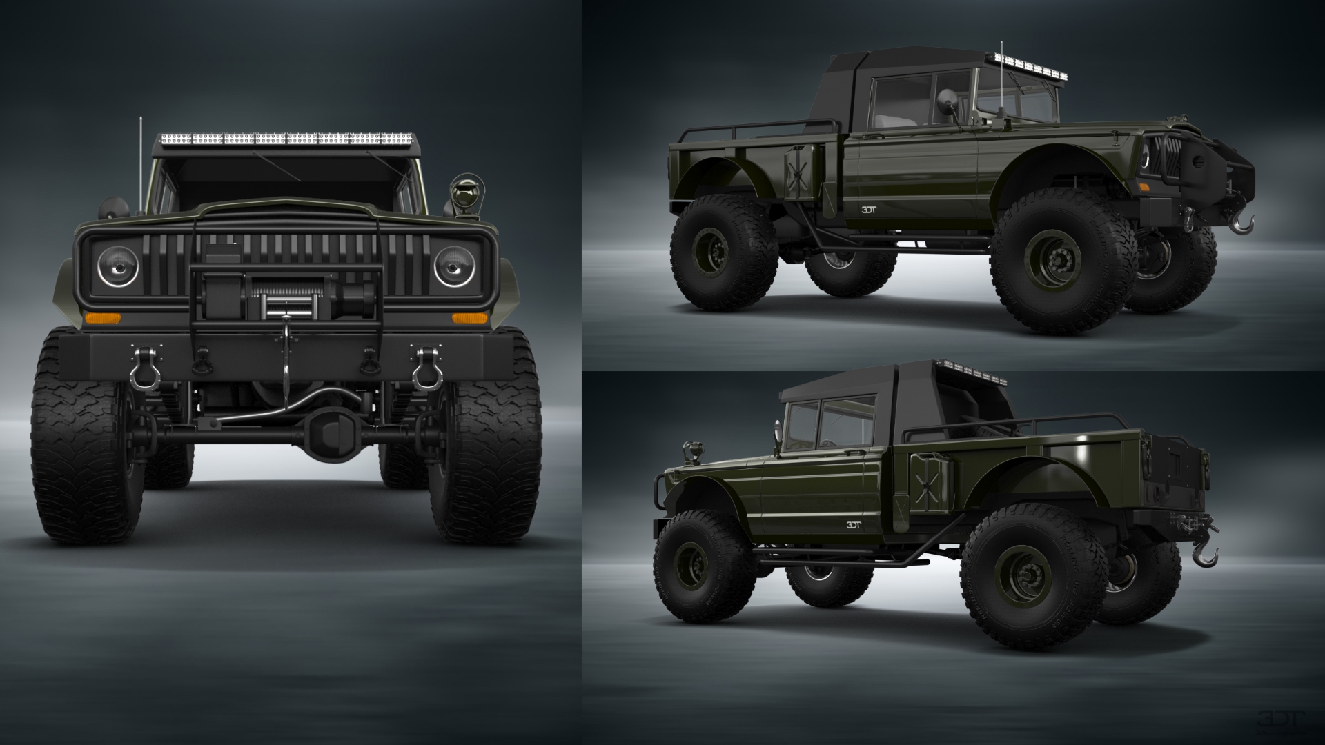Jeep Kaiser M715 2 Door pickup truck 1968 tuning