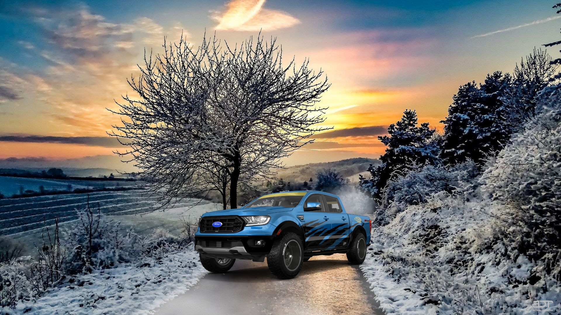 Ford Ranger 4 Door pickup truck 2019