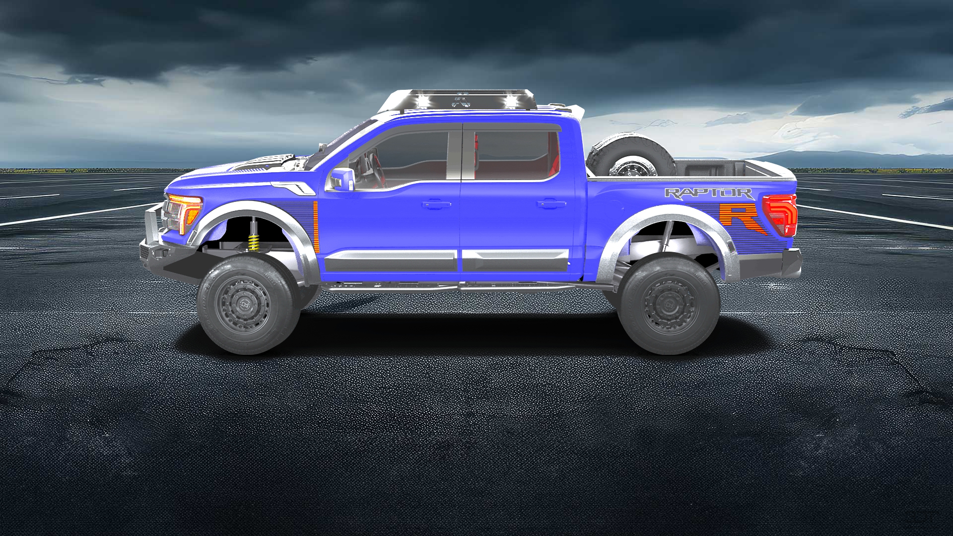 Ford F-150 Raptor 4 Door pickup truck 2024 Images