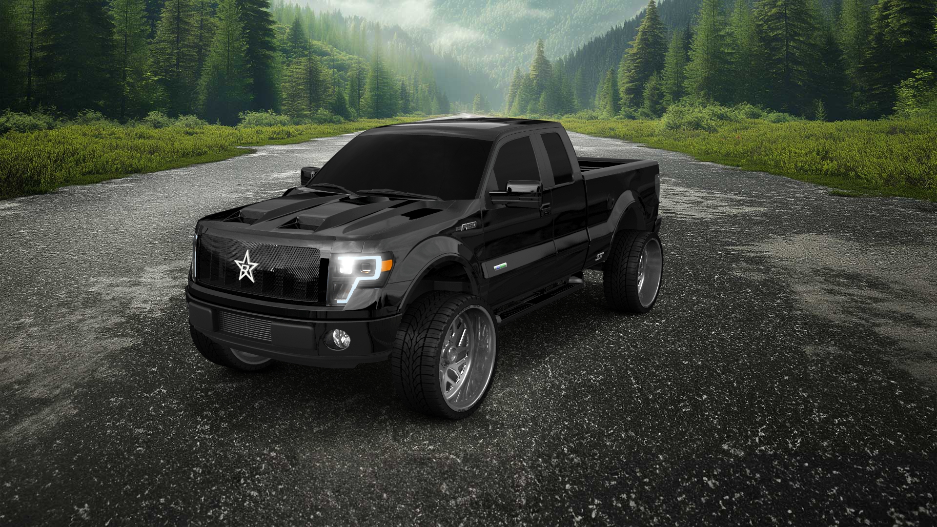 Ford F-150 SuperCab 4 Door pickup truck 2009 tuning