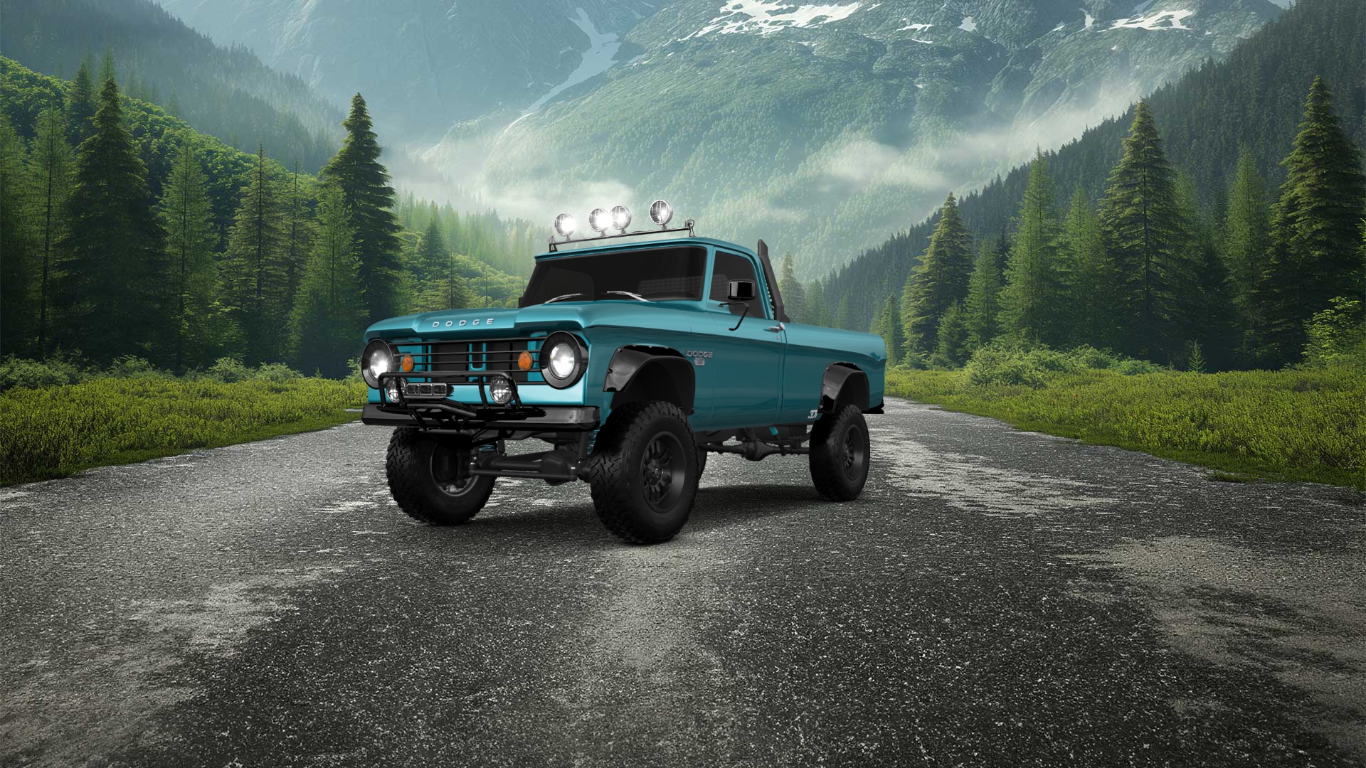Dodge Power Wagon W200 2 Door pickup truck 1966