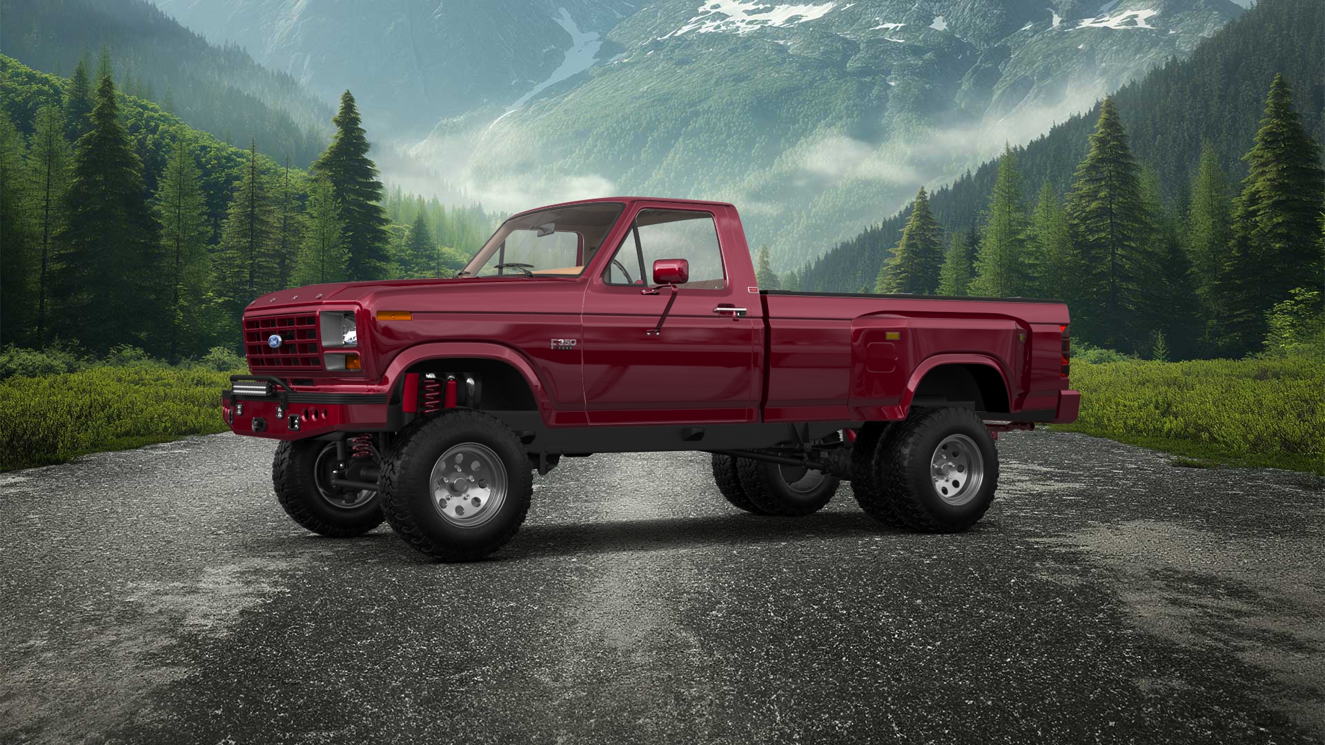 Ford F-350 Dually Regular Cab 2 Door pickup truck 1980 tuning