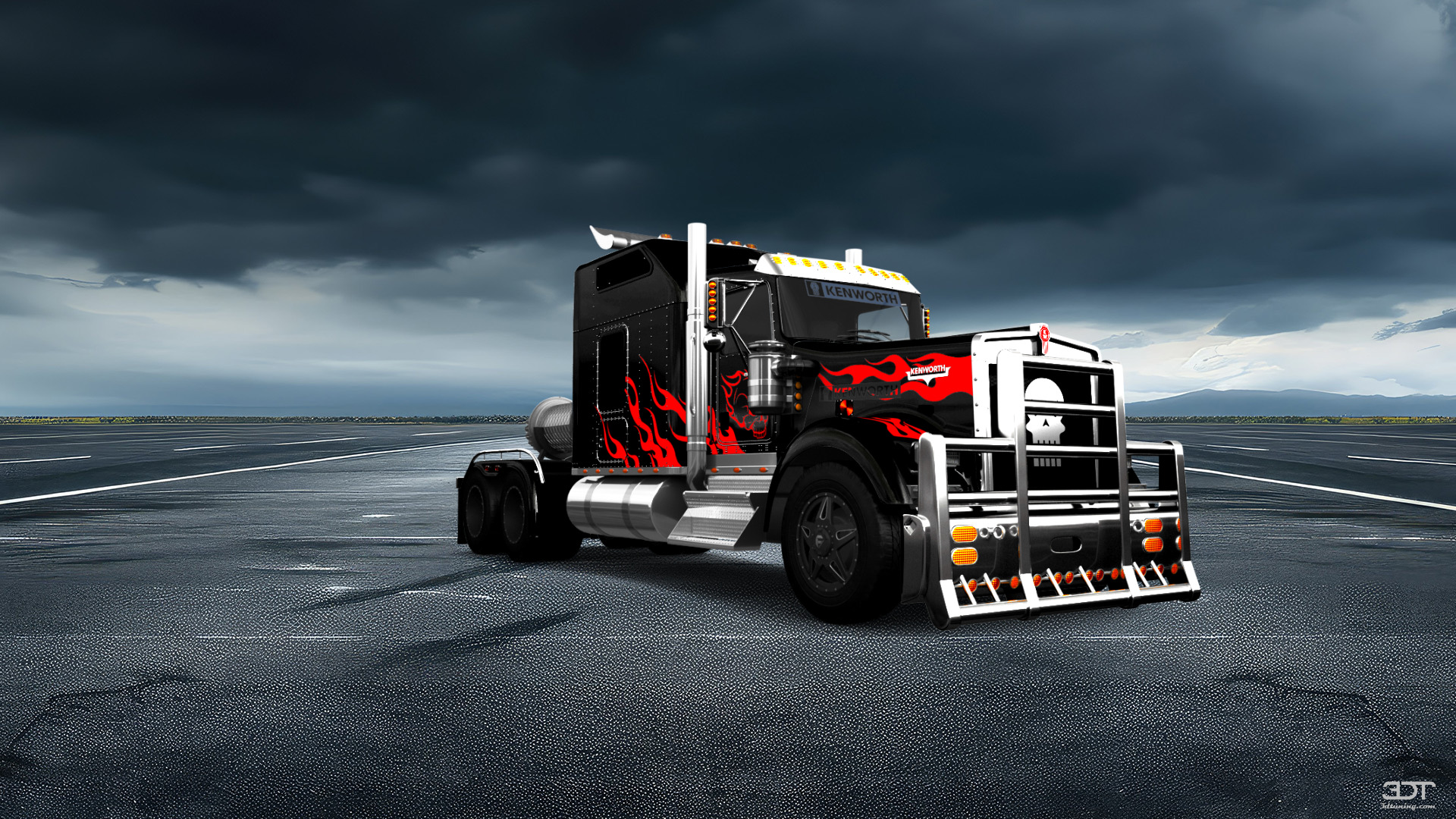 Kenworth W900 Sleeper Cab Truck 2015 tuning