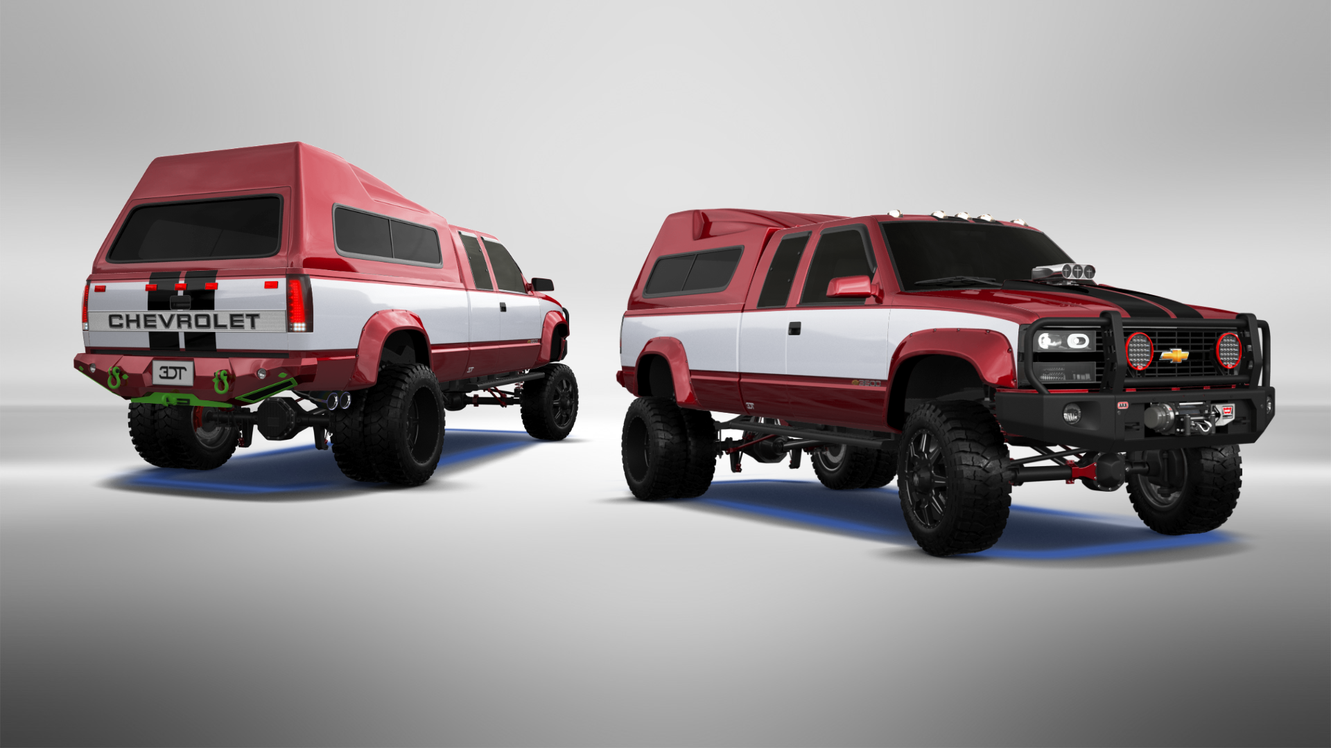 Chevrolet K3500 Extended Cab Pickup Truck 1988