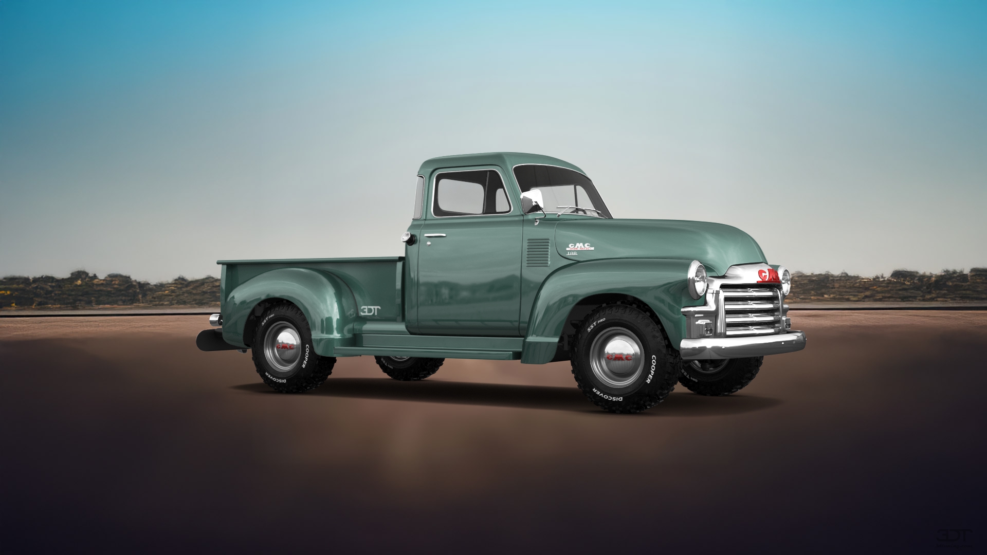 GMC 100 Stepside 2 Door pickup truck 1954 tuning