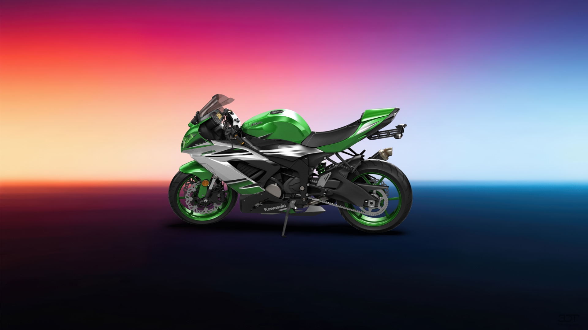 Kawasaki Ninja ZX 6R Sport Bike 2015 tuning