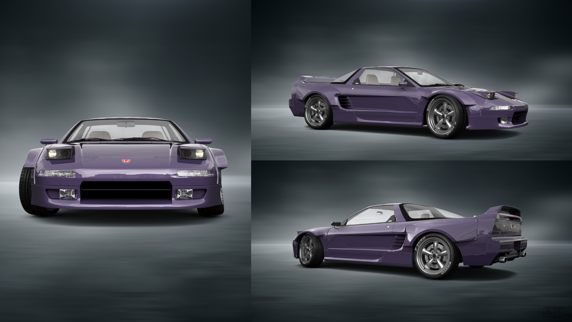 Honda NSX 1990 — featuring Tops, Headlights, Rear Bumper by