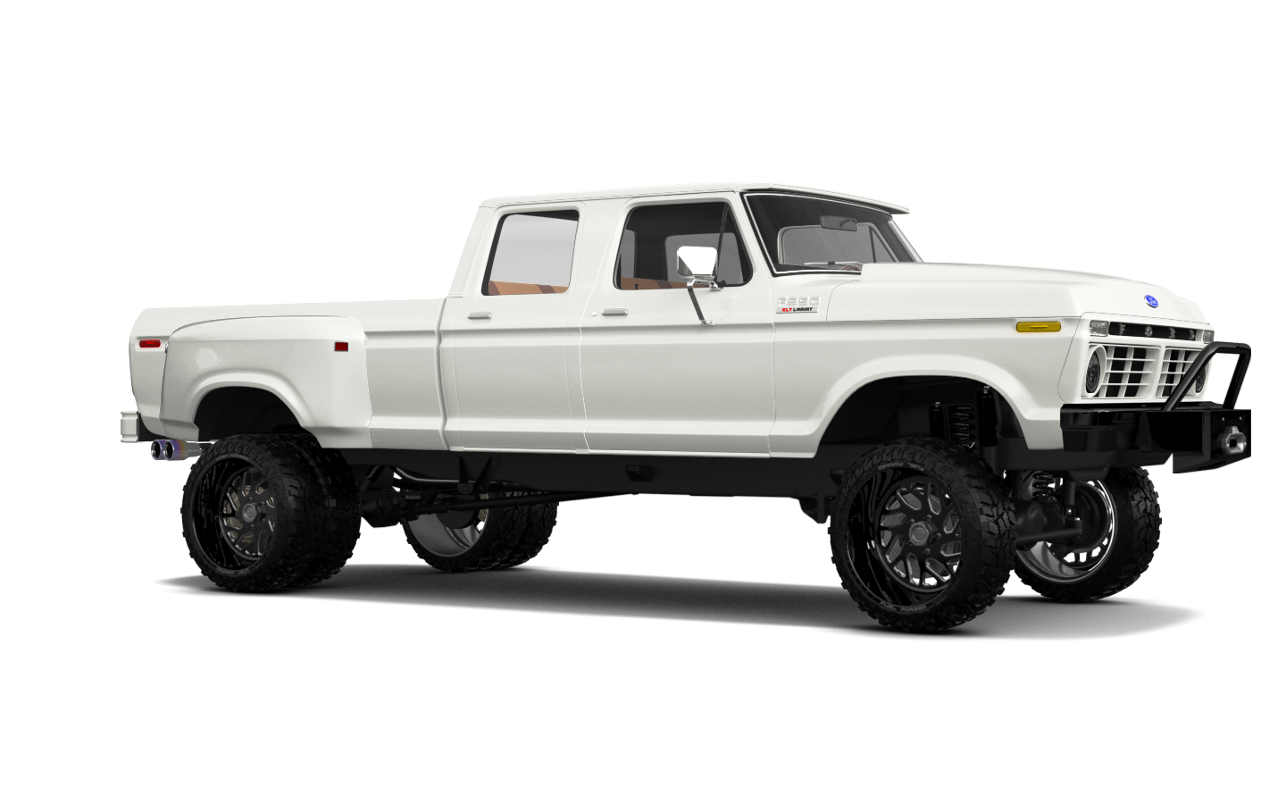 Ford F-350 Dually 4 Door pickup truck 1973 tuning
