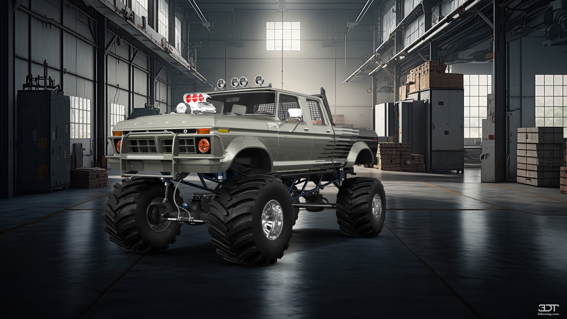 Ford F-350 Dually 4 Door pickup truck 1973 tuning