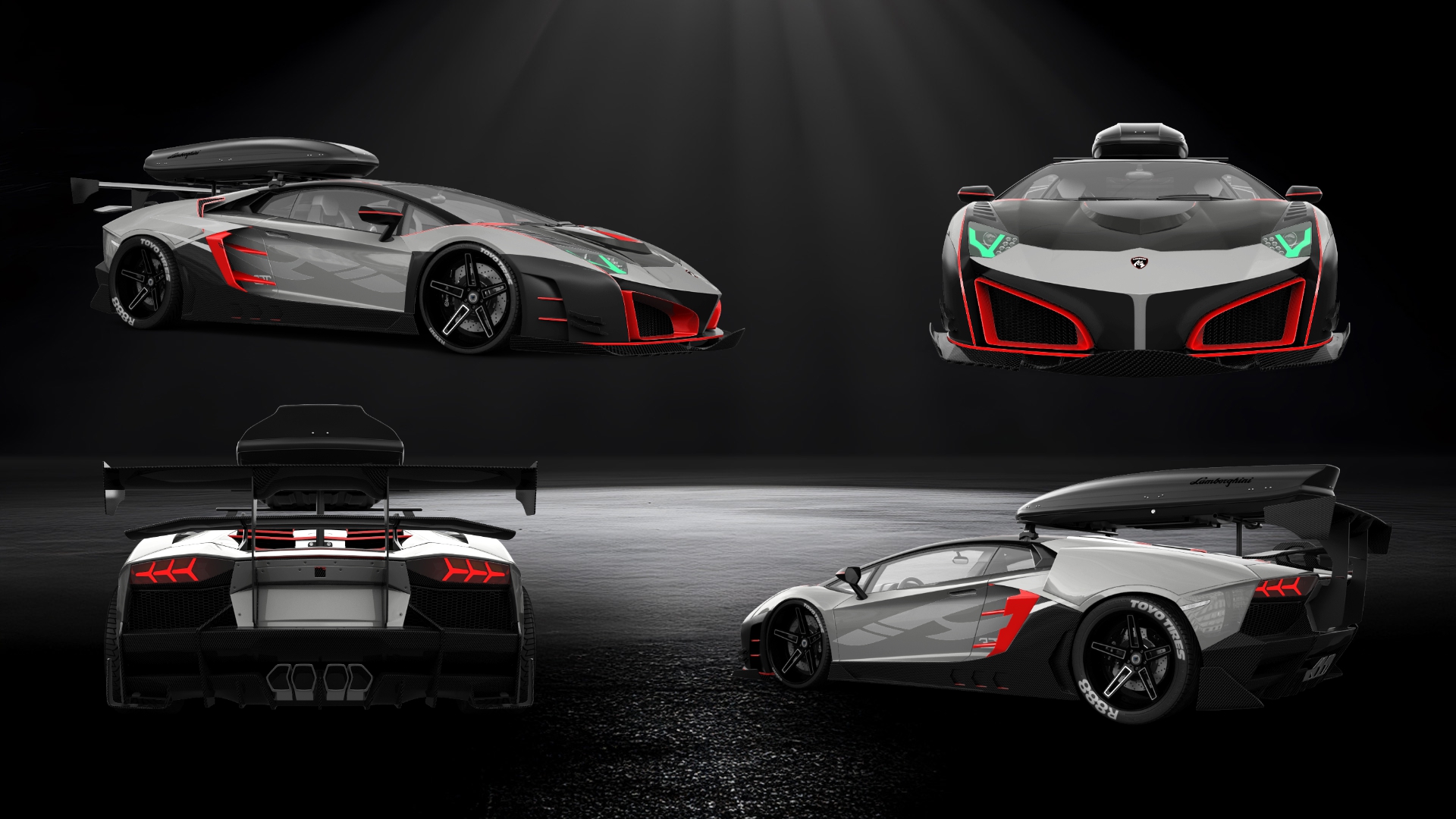 Lamborghini Aventador 2 Door Coupe 2012 tuning