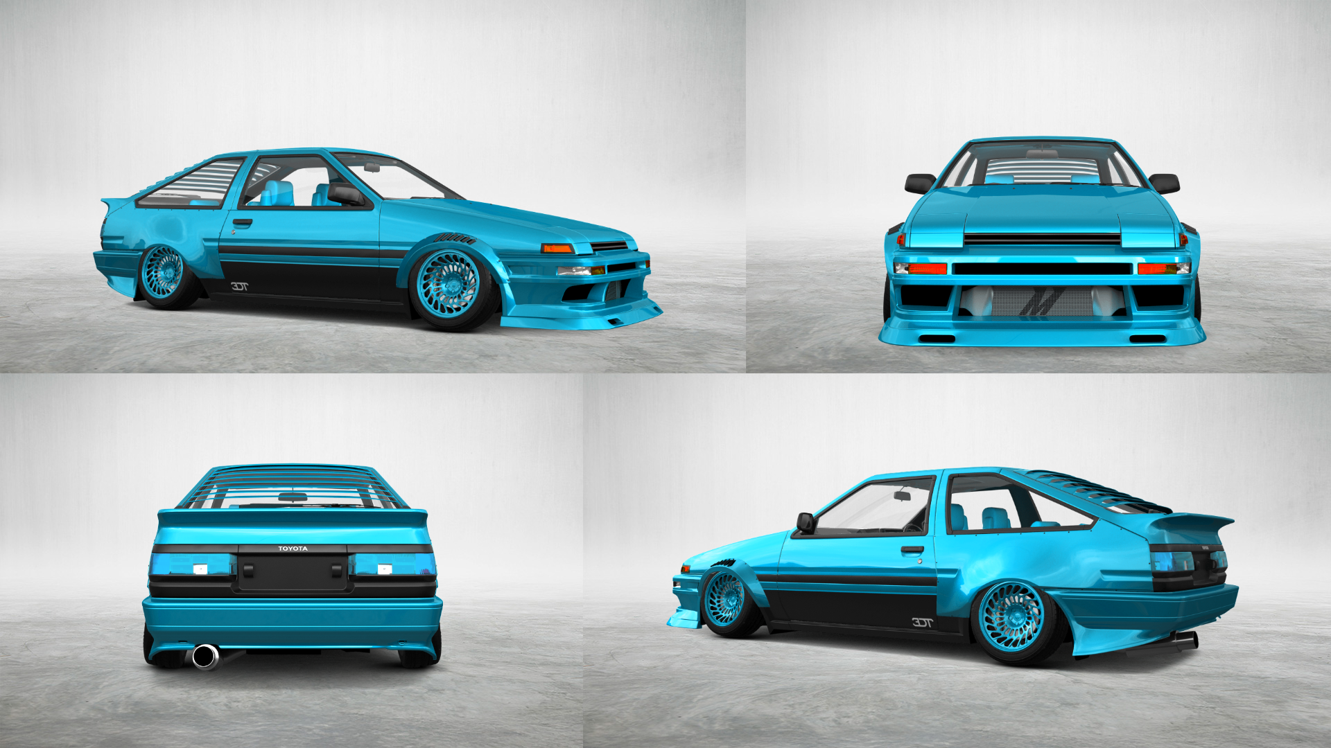 Toyota AE86 3 Door Hatchback 1985 tuning