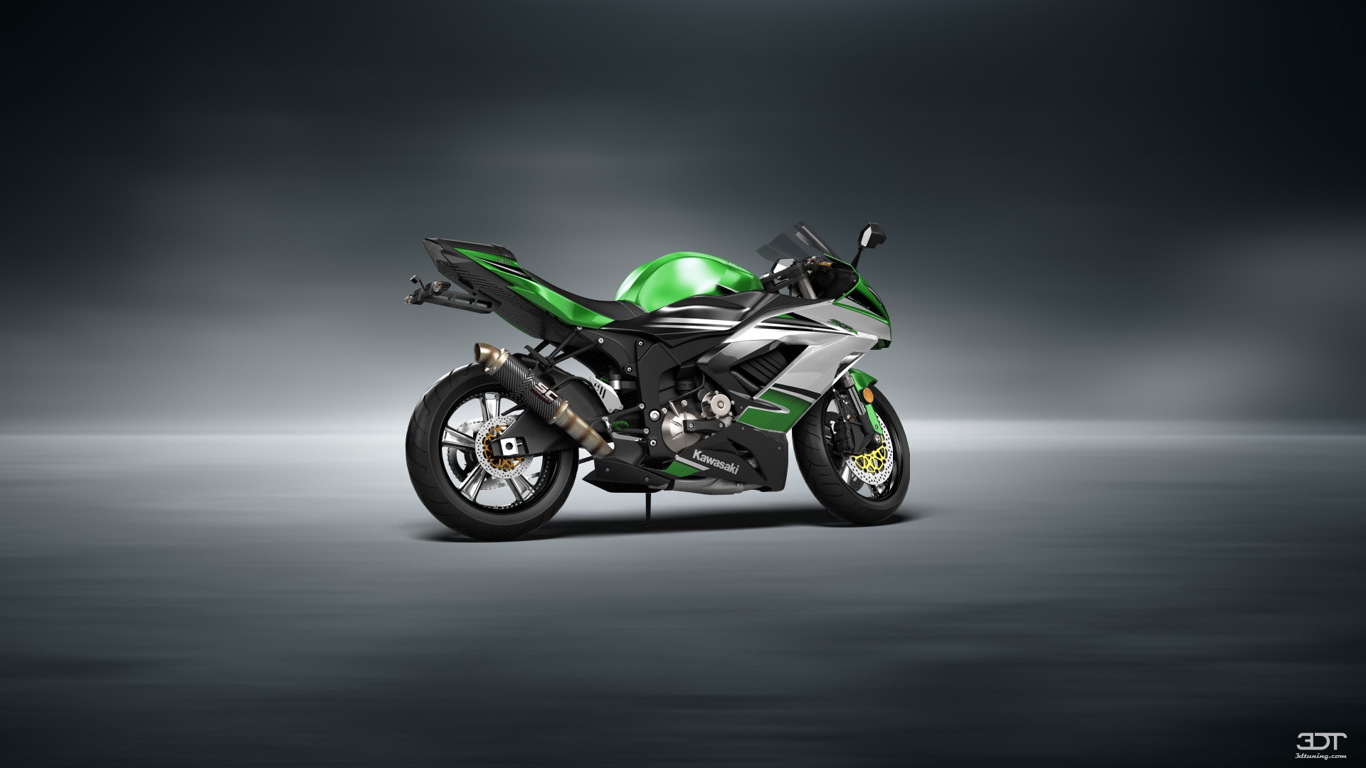 Kawasaki Ninja ZX 6R Sport Bike 2015 tuning
