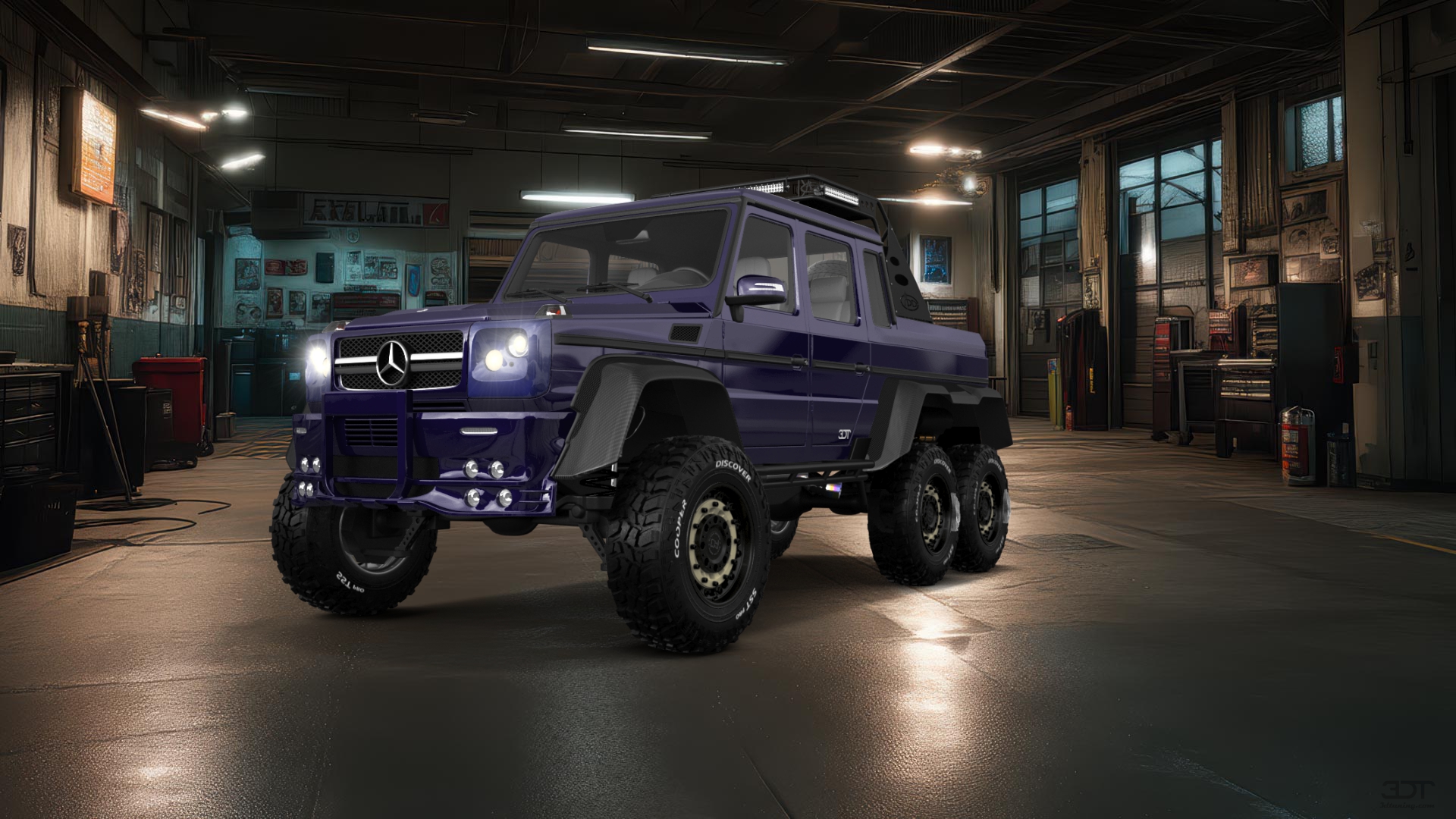 Mercedes G 63 AMG 6x6 4 Door pickup truck 2013 tuning