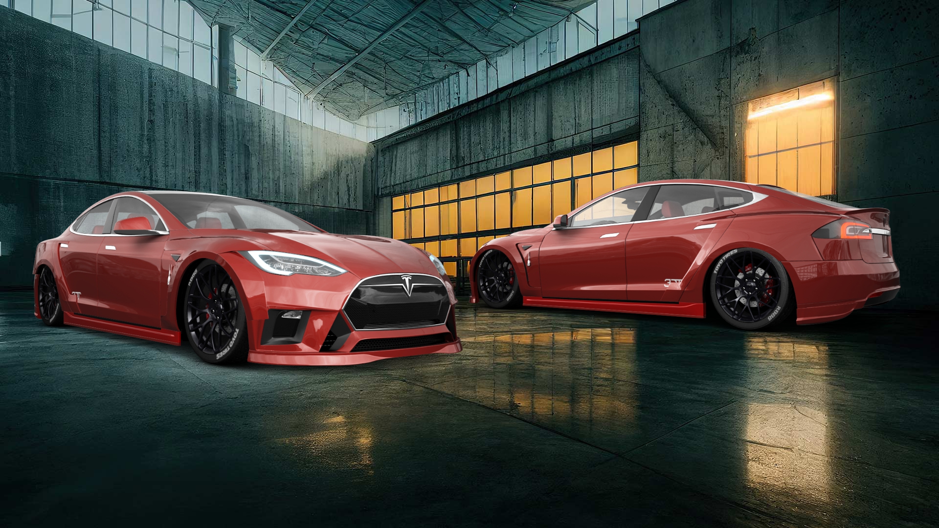 Tesla Model S 5 Door Liftback 2013 tuning